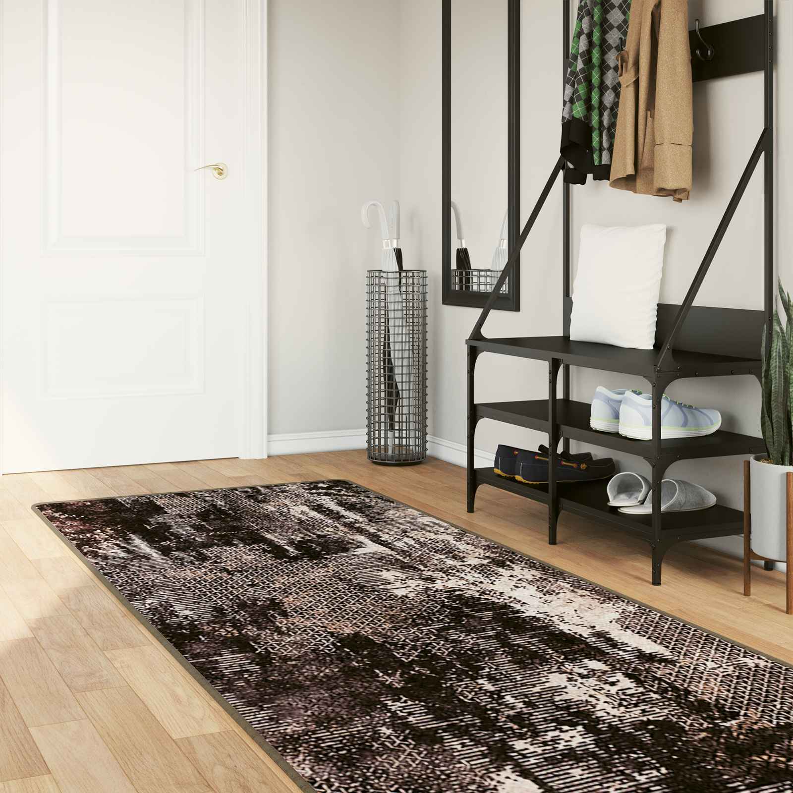 Kilimėlis MARSA Juodas 80 x 250 cm Poliesteris ir PVC