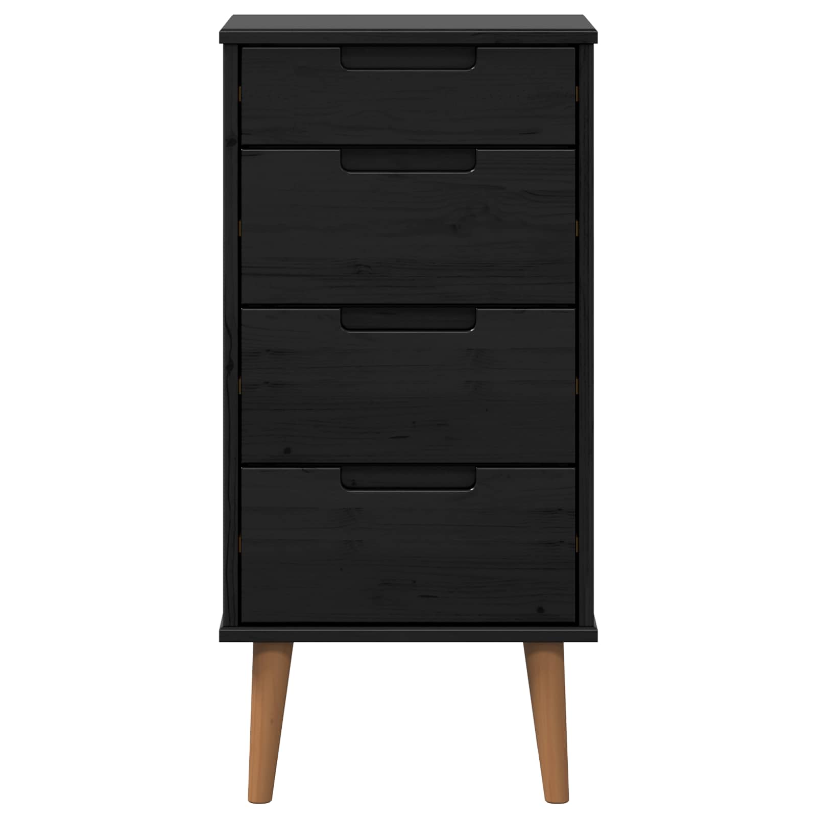 Ištraukalas spinta MOLDE Juoda 40 x 35 x 82 cm