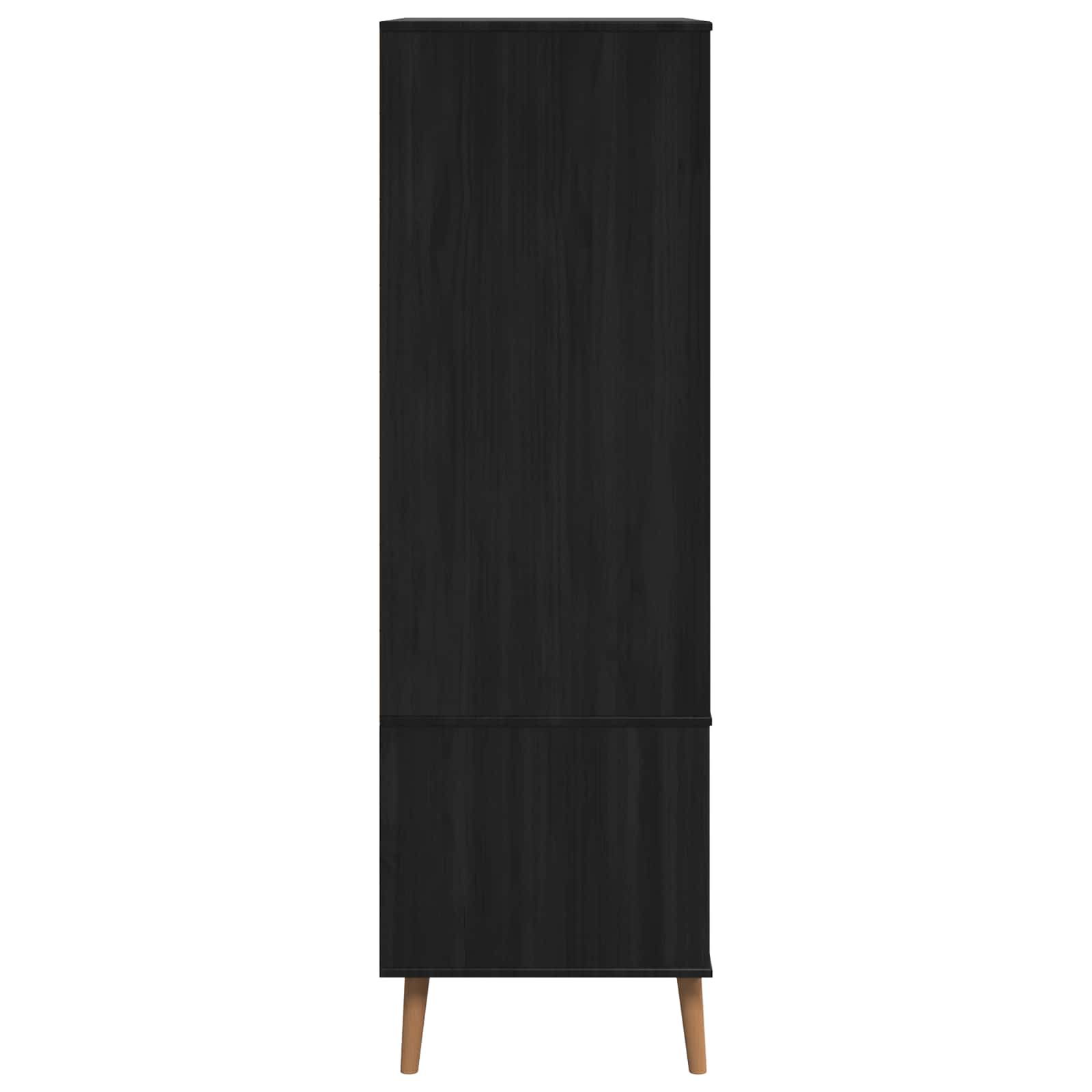 Spinta MOLDE Juoda 90 x 55 x 175 cm Pušies medienos masyvas