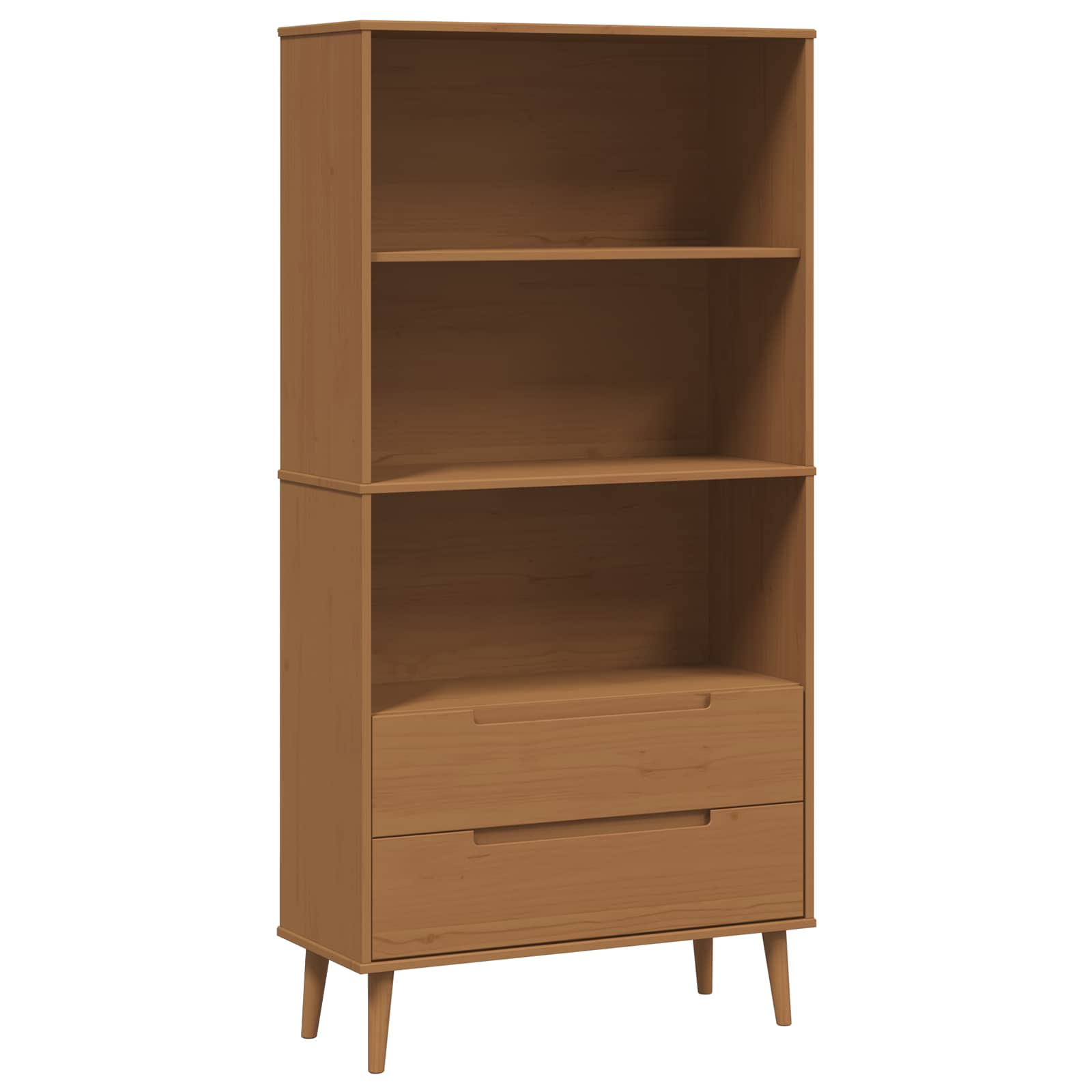 Knygų lentyna MOLDE 85 x 35 x 170,5 cm Pušies medienos masyvas