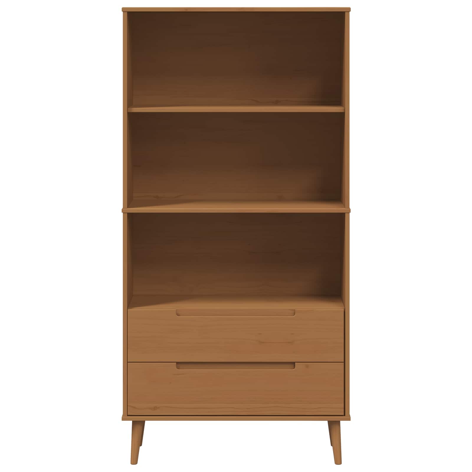 Knygų lentyna MOLDE 85 x 35 x 170,5 cm Pušies medienos masyvas
