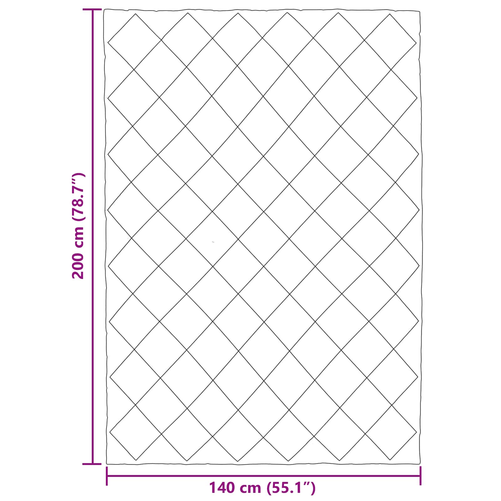 Vasaras sega Antracīts un pelēkbrūns 200 x 140 cm Mikrošķiedra
