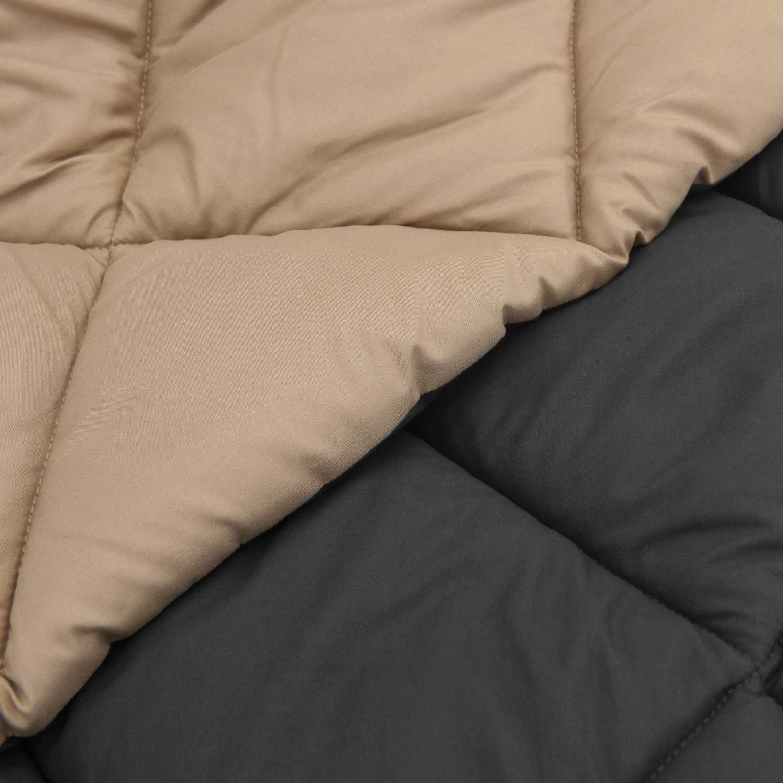 Vasaros antklodė 220 x 135 cm Vasara 200 gsm Antracito ir taupe
