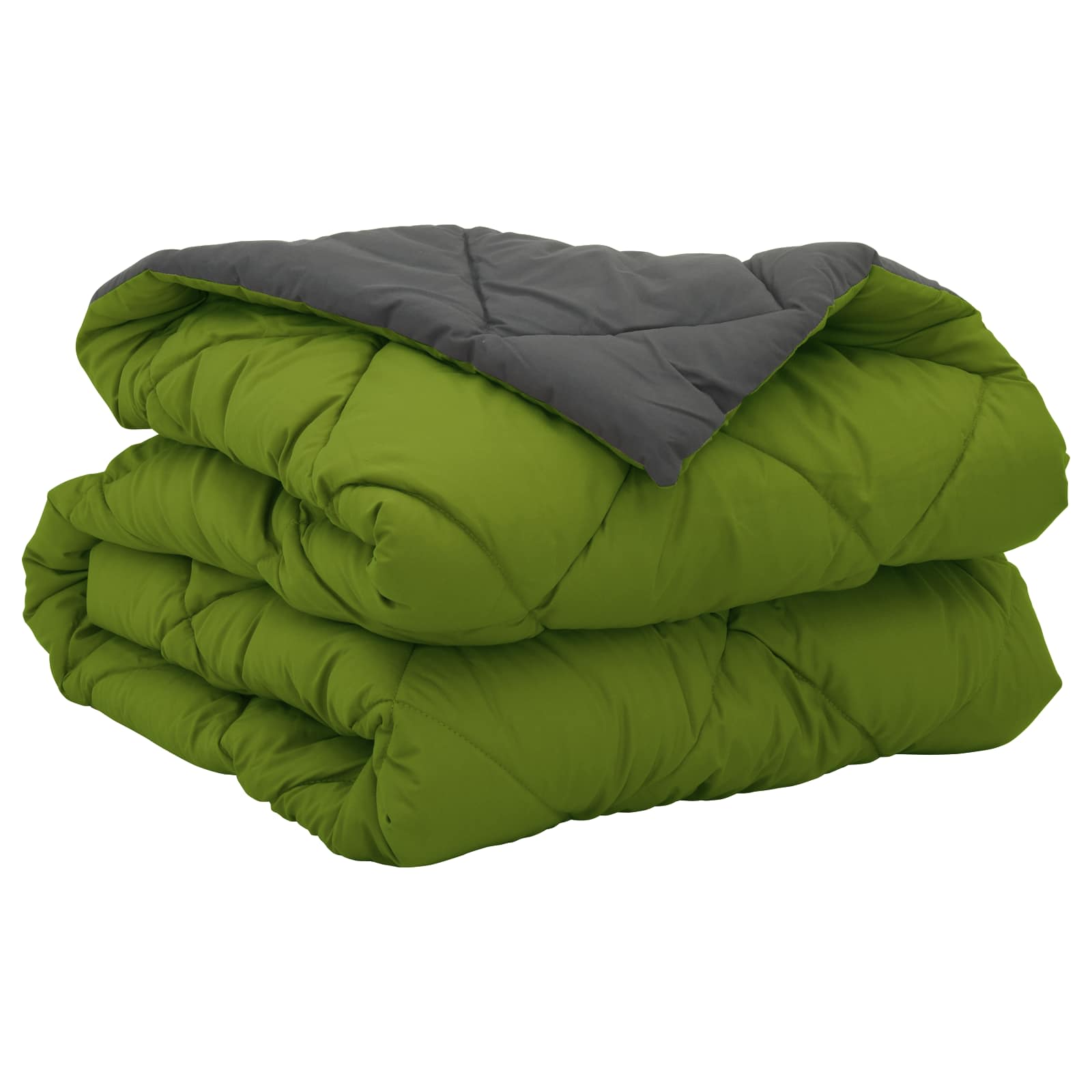 Summer Duvet Green and Anthracite 200 x 135 cm Microfiber