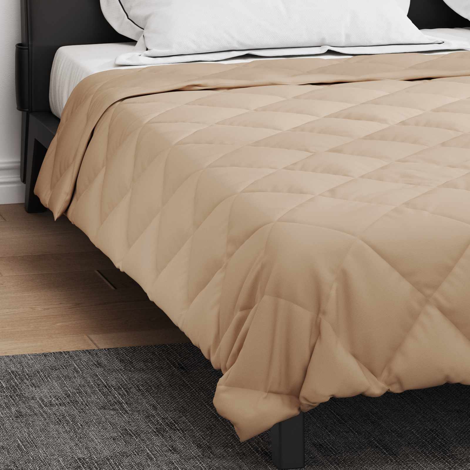 Summer Duvet Taupe 200 x 200 cm Microfiber
