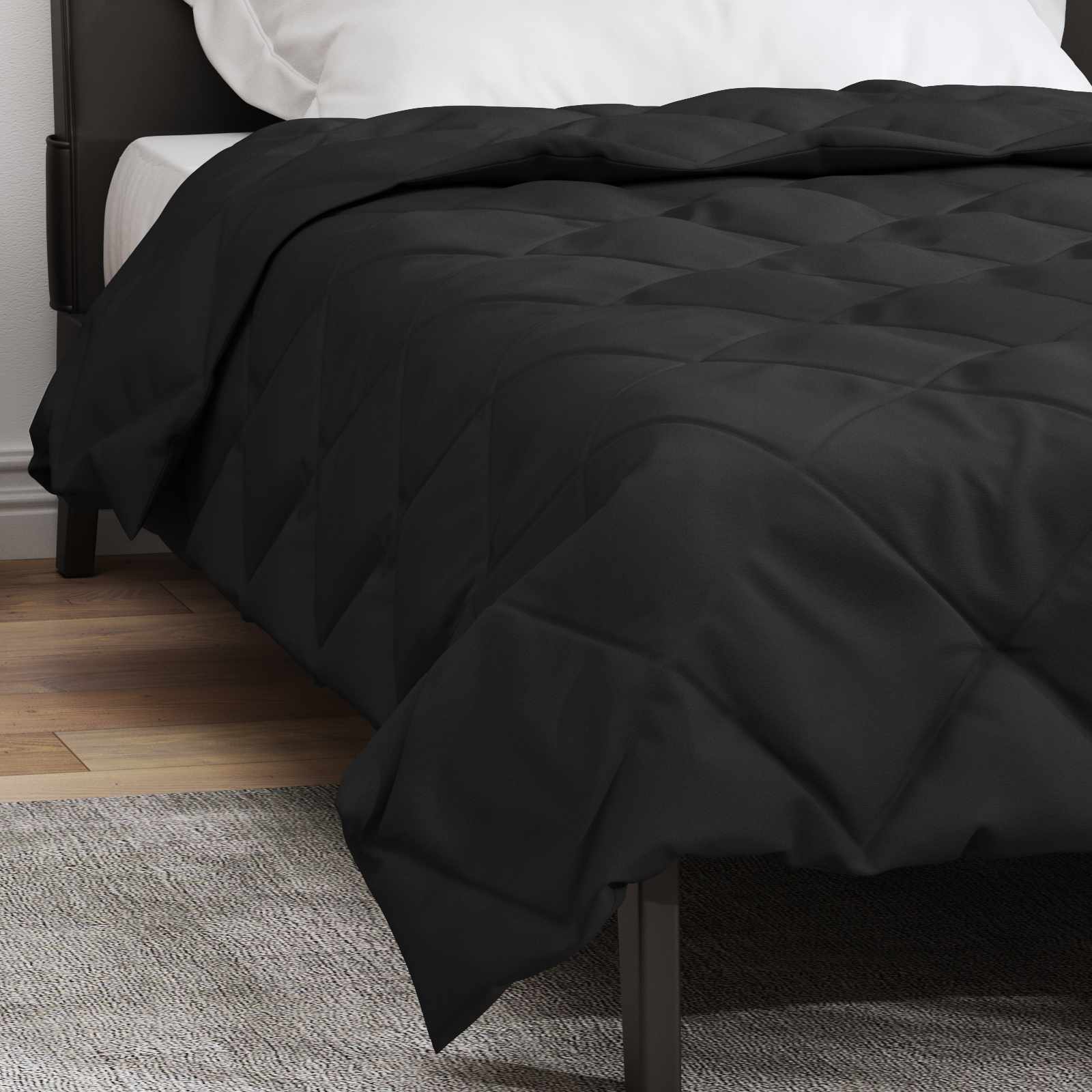 Vasaras sega Melna 220 x 155 cm Mikrošķiedra