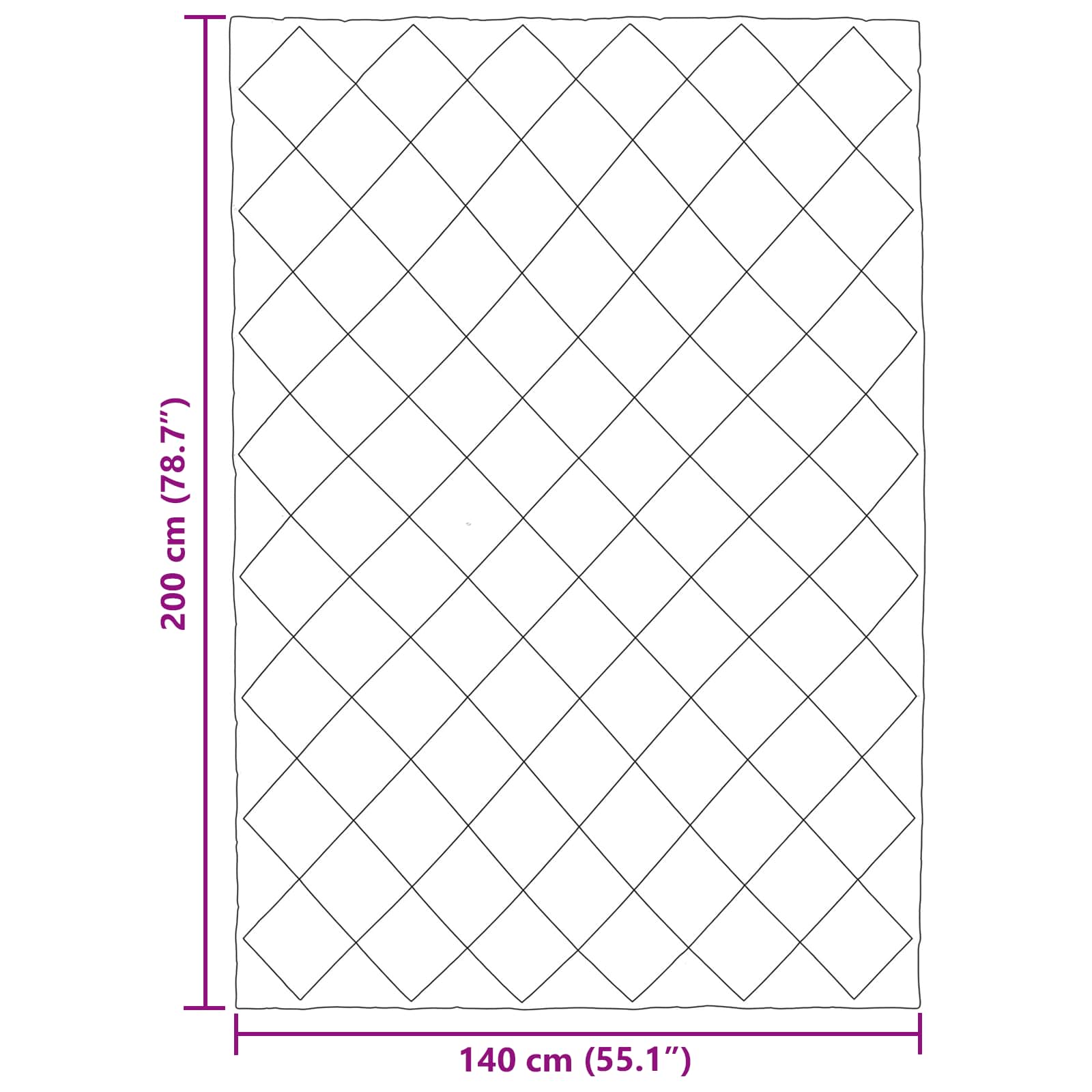Vasaras sega Melna un taupe 200 x 140 cm Mikrošķiedra