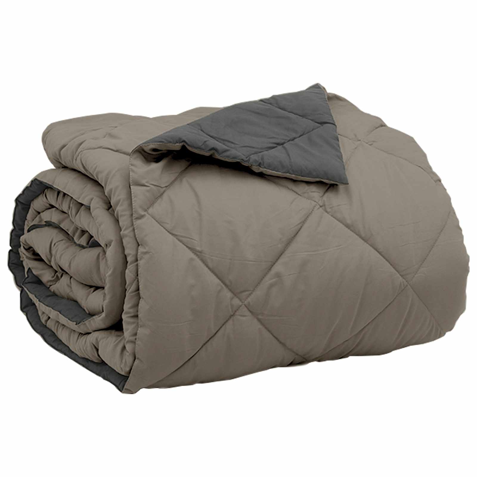 Summer duvet Light grey and anthracite 240 x 200 cm