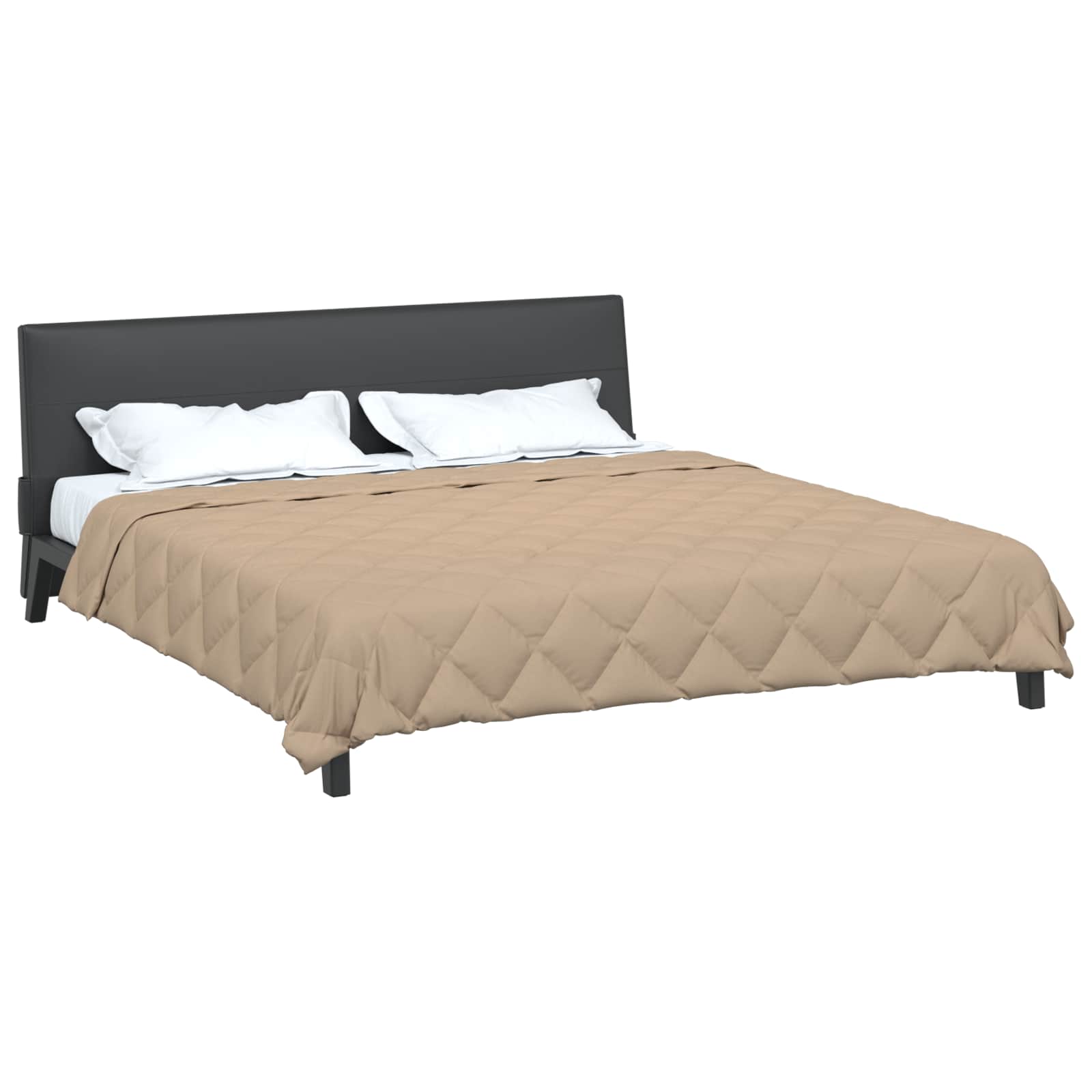 All-Season Duvet Taupe 220 x 240 cm Microfiber
