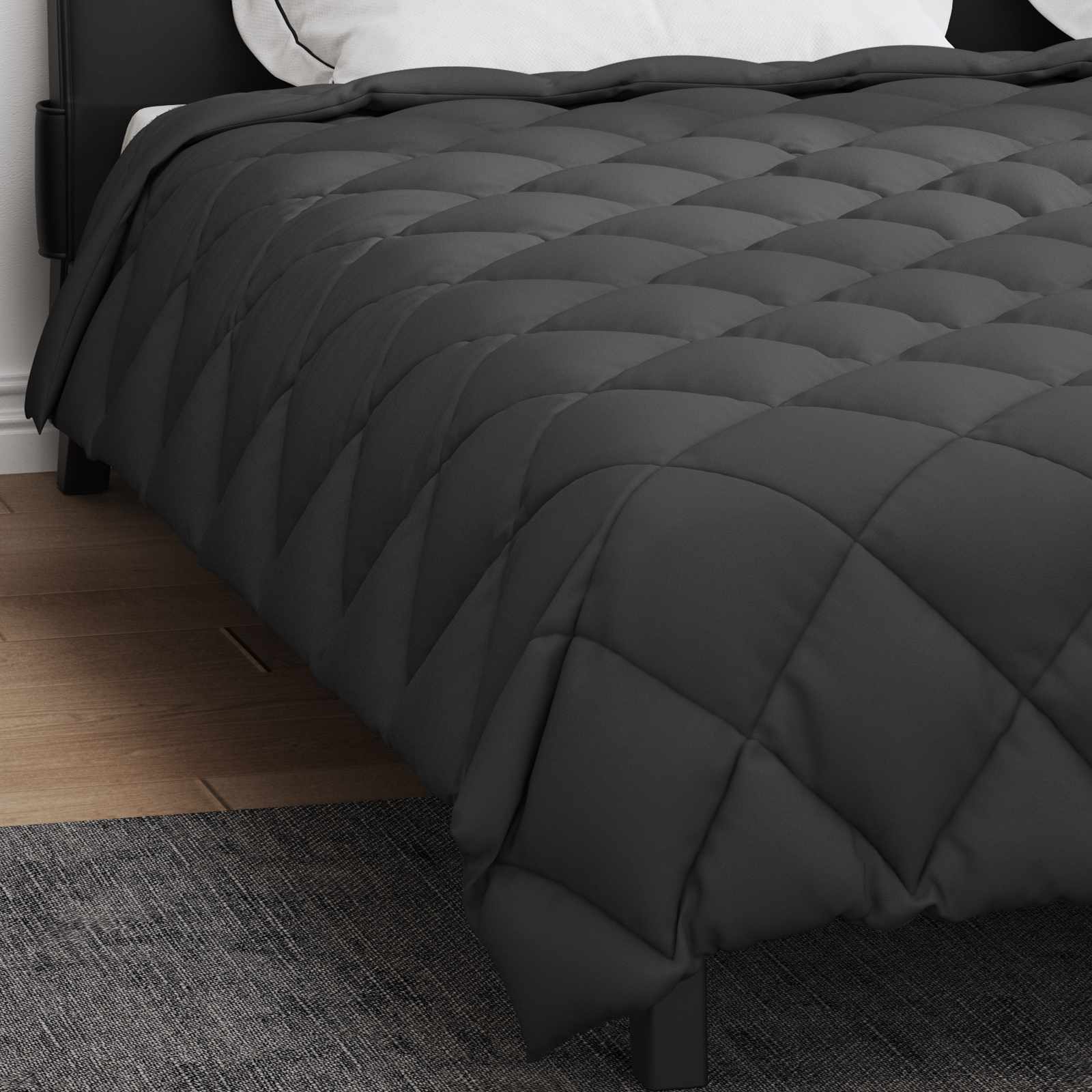 Winter Duvet Anthracite 240 x 260 cm Microfiber