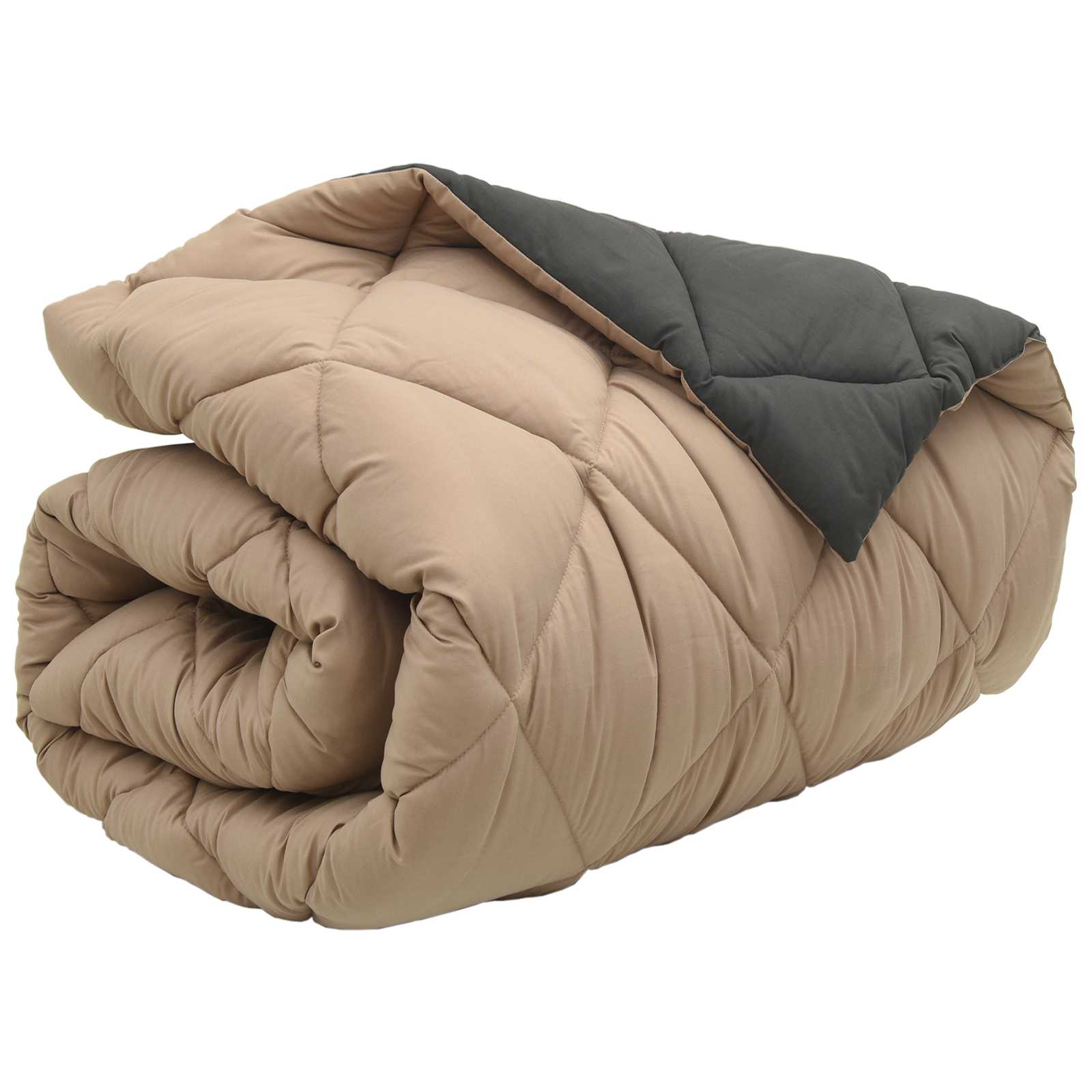 Žiemos antklodė Antracito ir taupe 200 x 155 cm Mikropluoštas