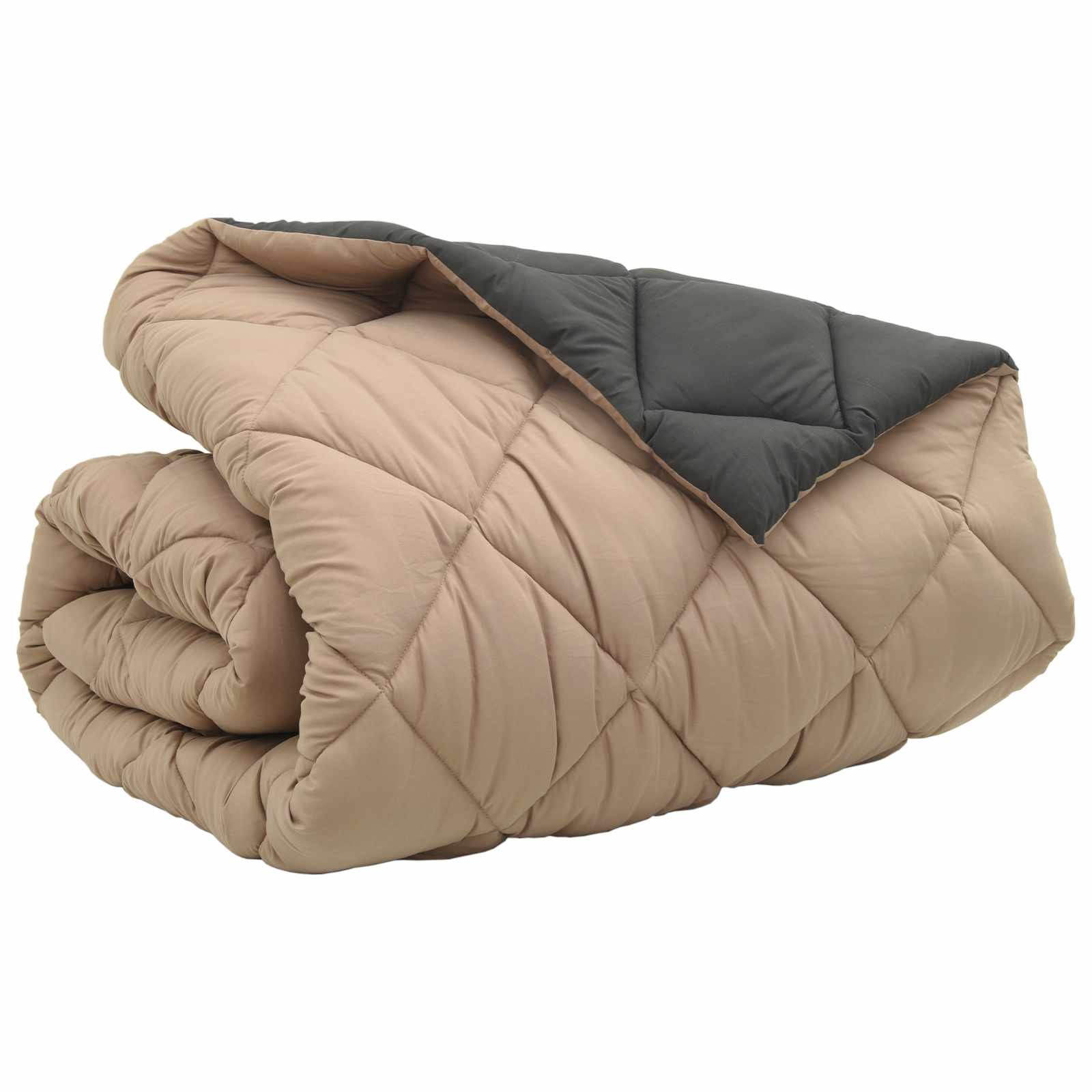 Žiemos antklodė Antracito ir taupe 240 x 260 cm Mikropluoštas