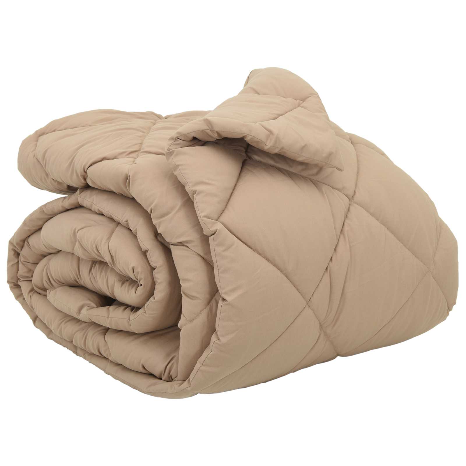 Winter Duvet Taupe 220 x 200 cm Microfiber