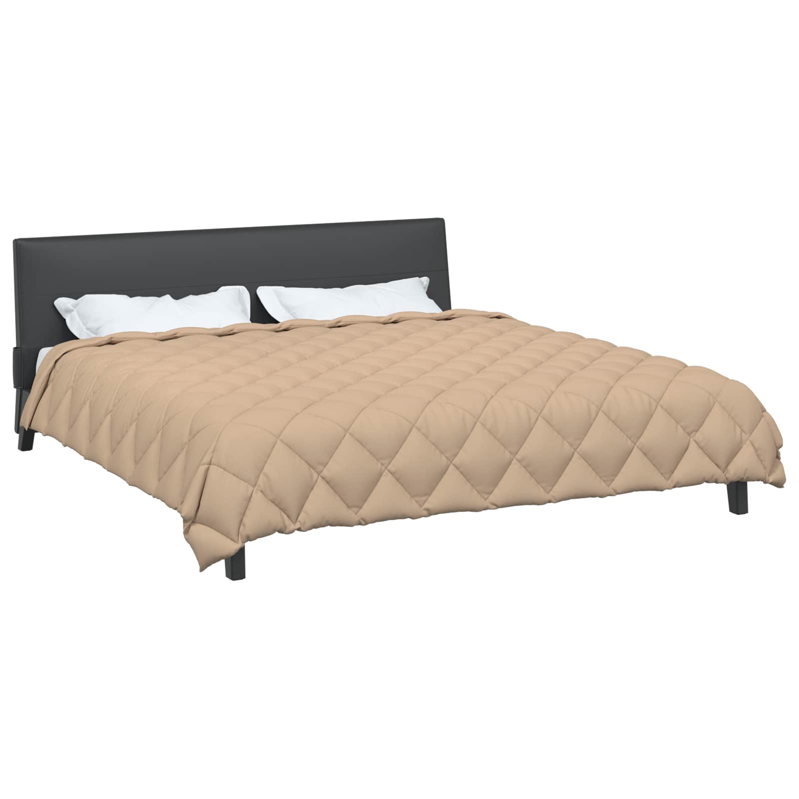 Winter Duvet Taupe 220 x 200 cm Microfiber