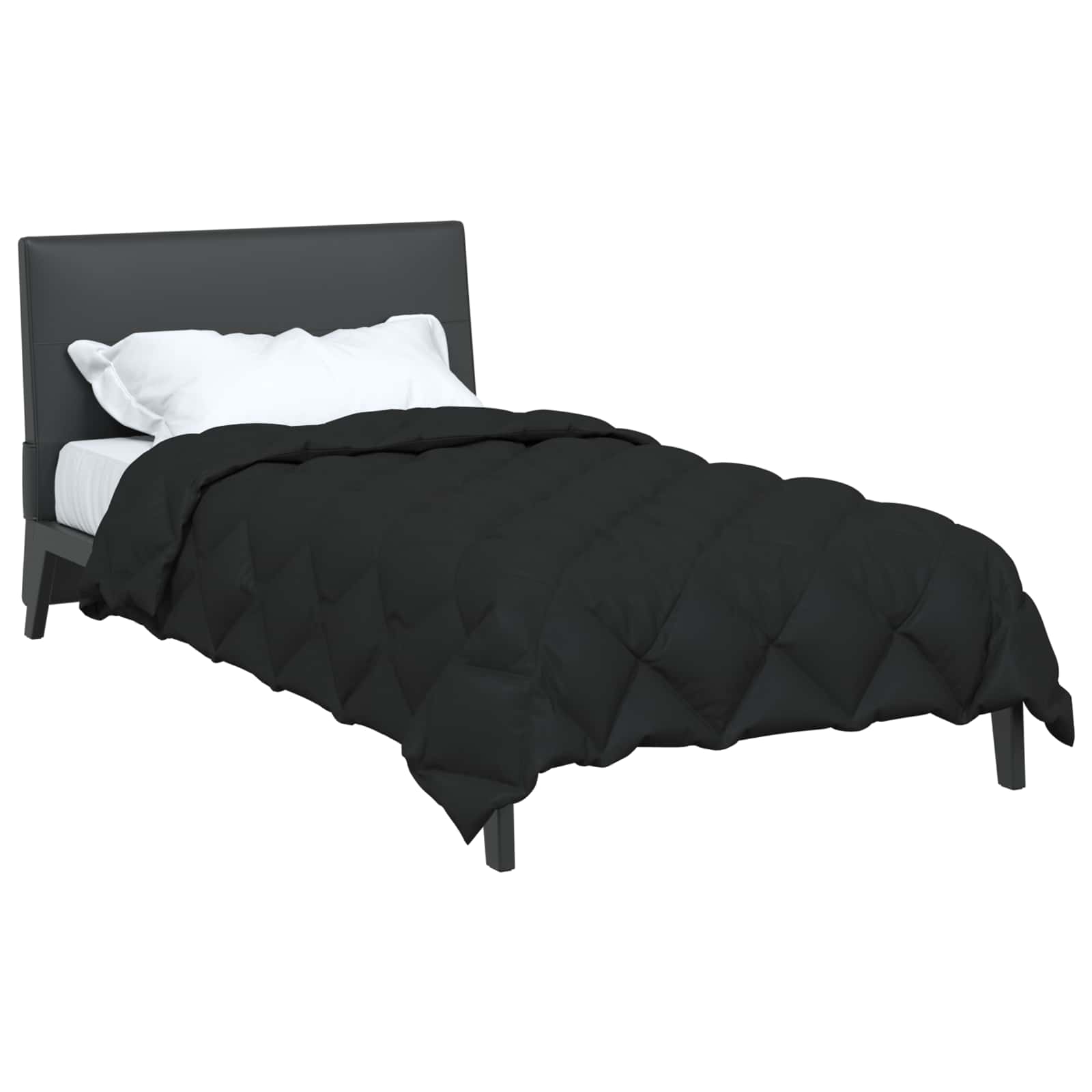 Žiemos antklodė Juoda 200 x 140 cm Mikropluoštas
