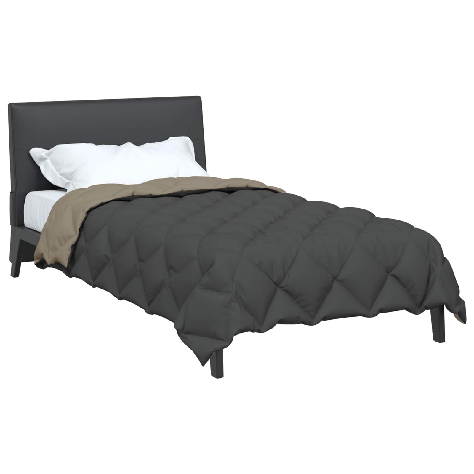 Ziemas sega Gaiši pelēka un antracīta 200 x 140 cm