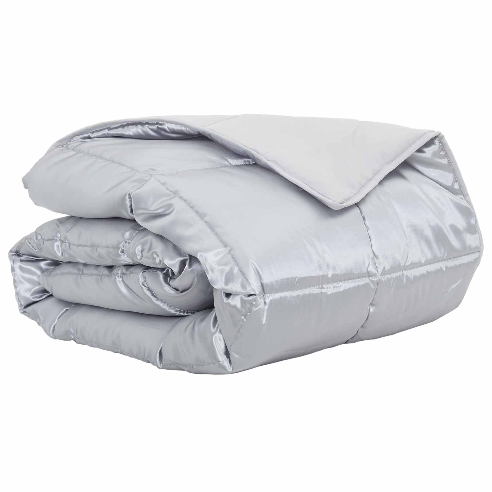 Summer duvet Silver 200 x 155 cm Satin and Microfiber