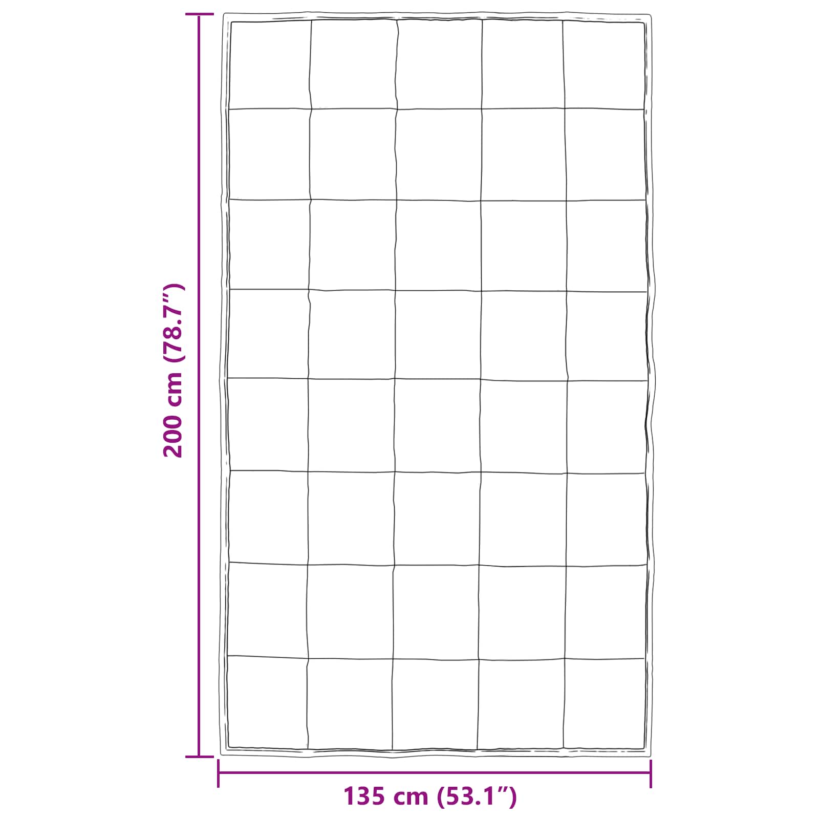 Ziemas sega Zelta 200 x 135 cm Satīns un mikrošķiedra