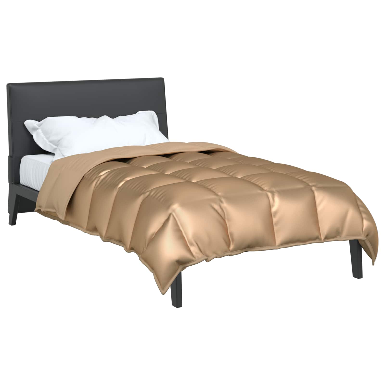 Žiemos antklodė Auksinė 220 x 135 cm Satin ir mikropluoštas