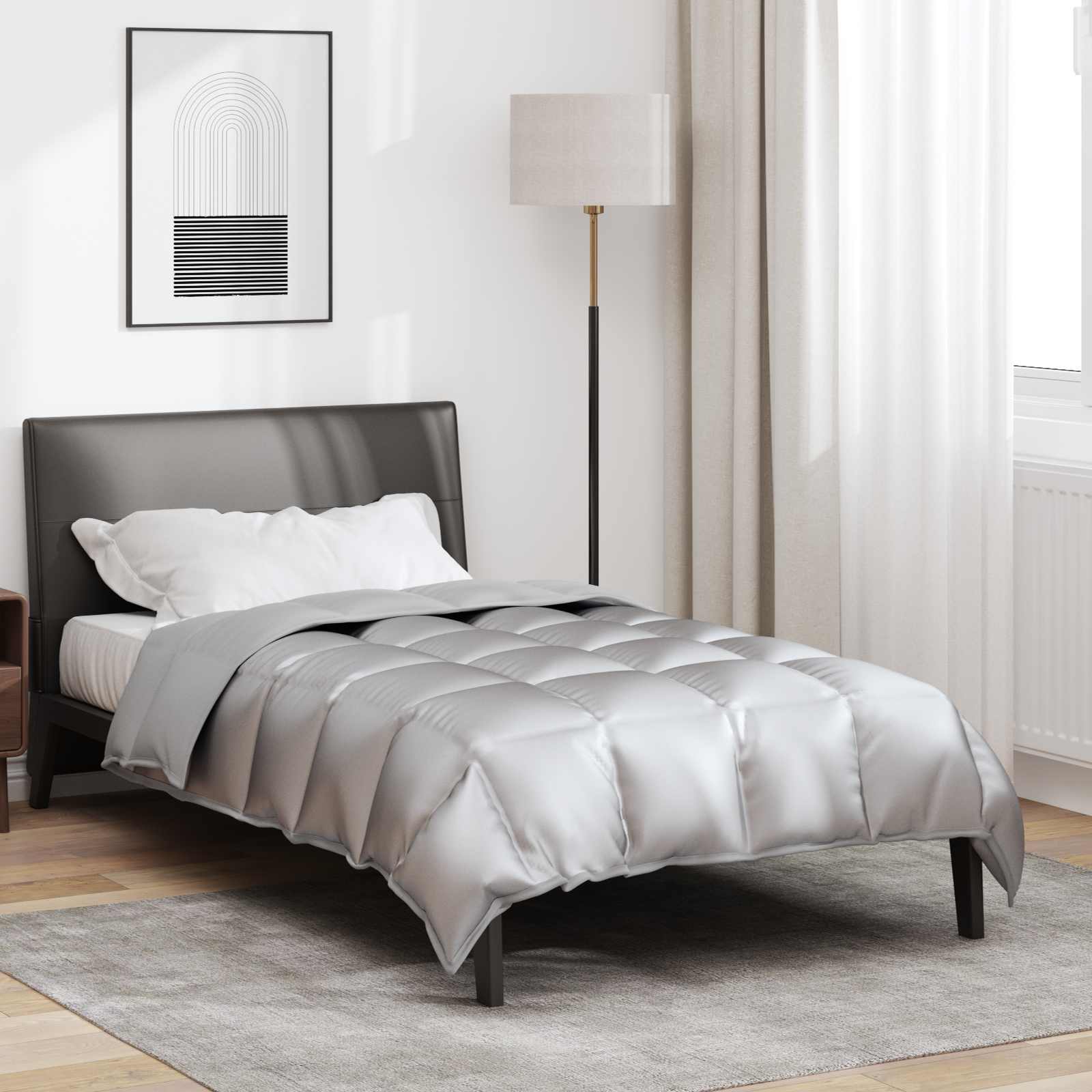 Žiemos antklodė Sidabro 200 x 135 cm Satin ir mikropluoštas