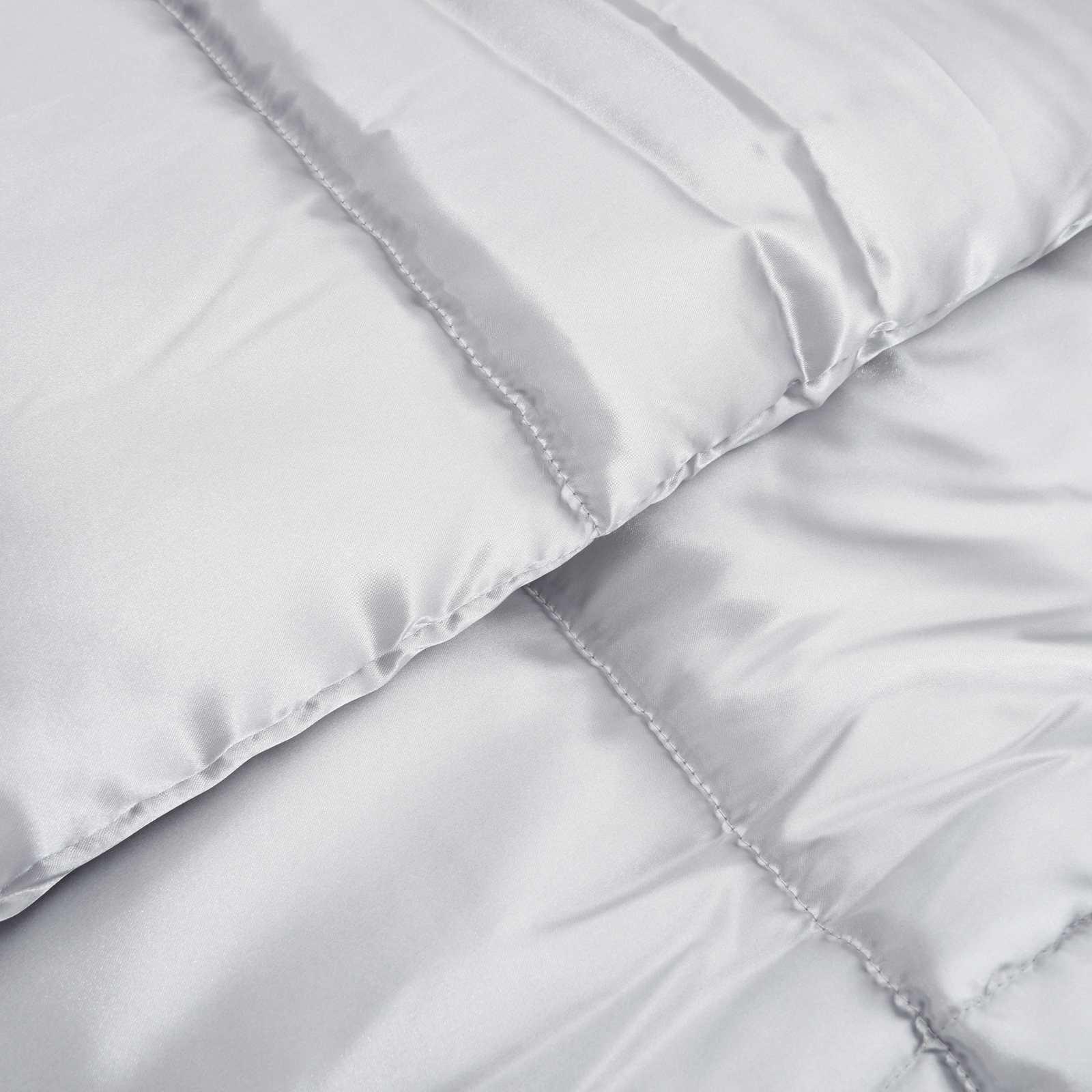 Winter duvet Silver 240 x 260 cm Satin and microfiber