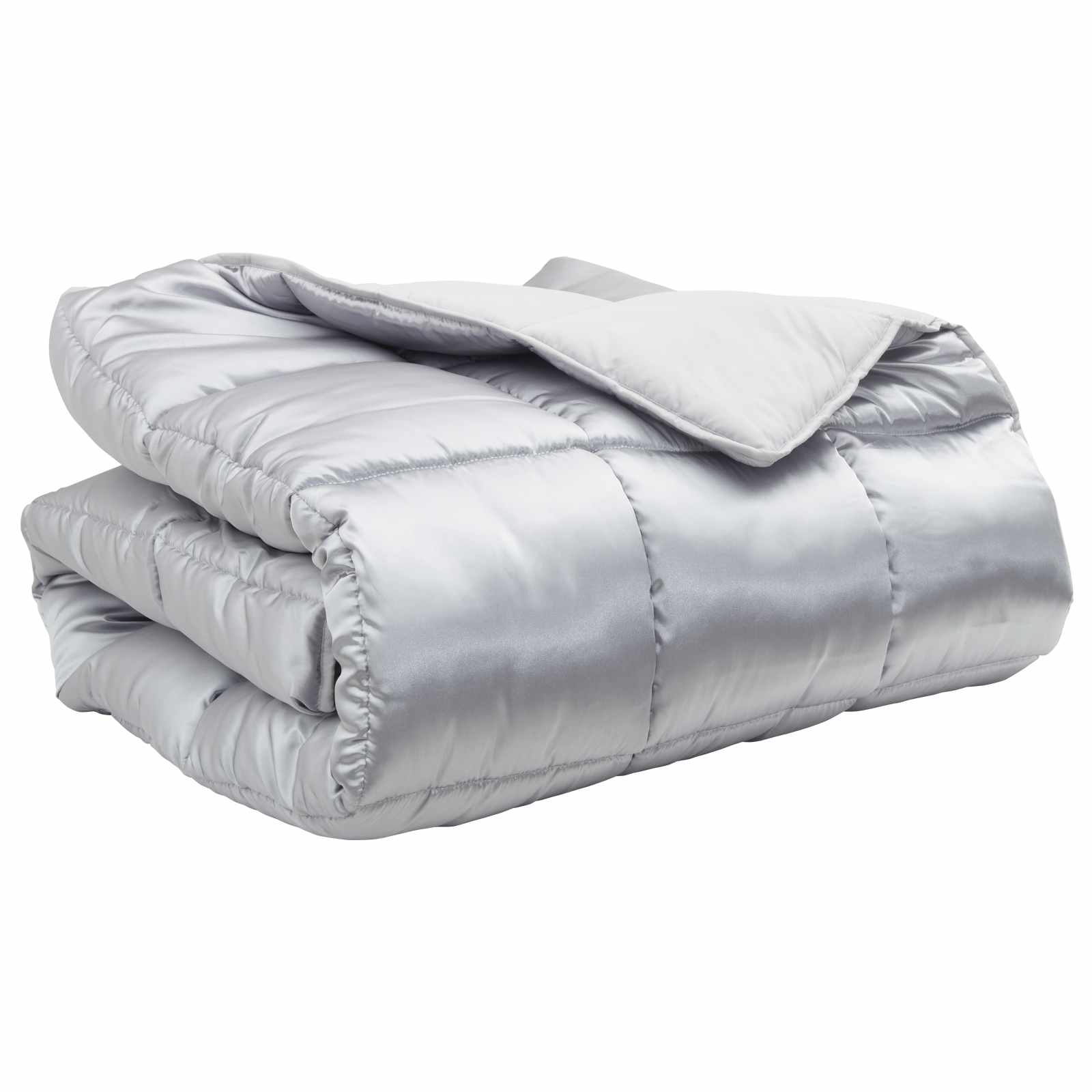 Winter duvet Silver 240 x 260 cm Satin and microfiber
