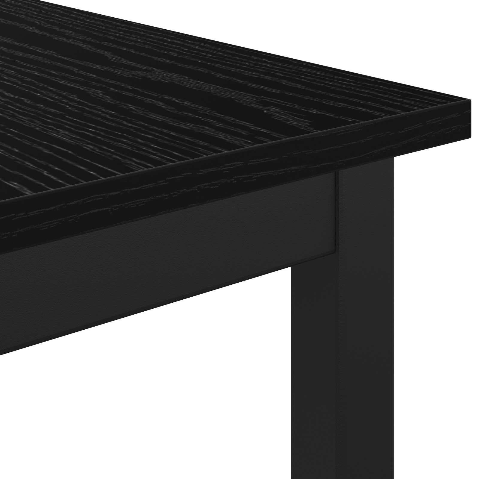 Sols Melns ozols 80 x 35 x 45 cm Apstrādāta masīvkoksne