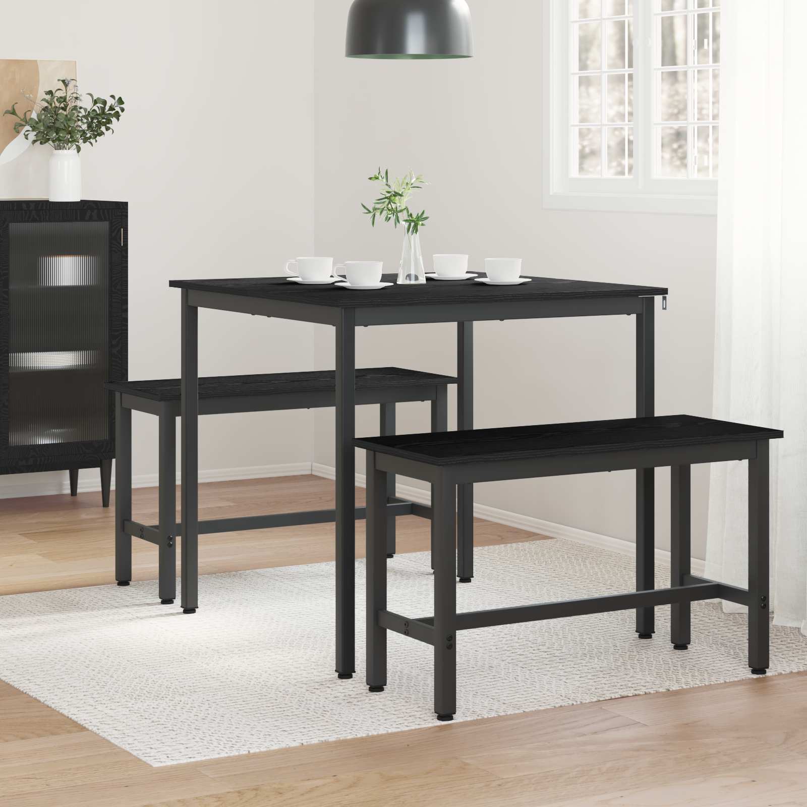Valgomieji stalai 80 x 80 x 75 cm METALAS