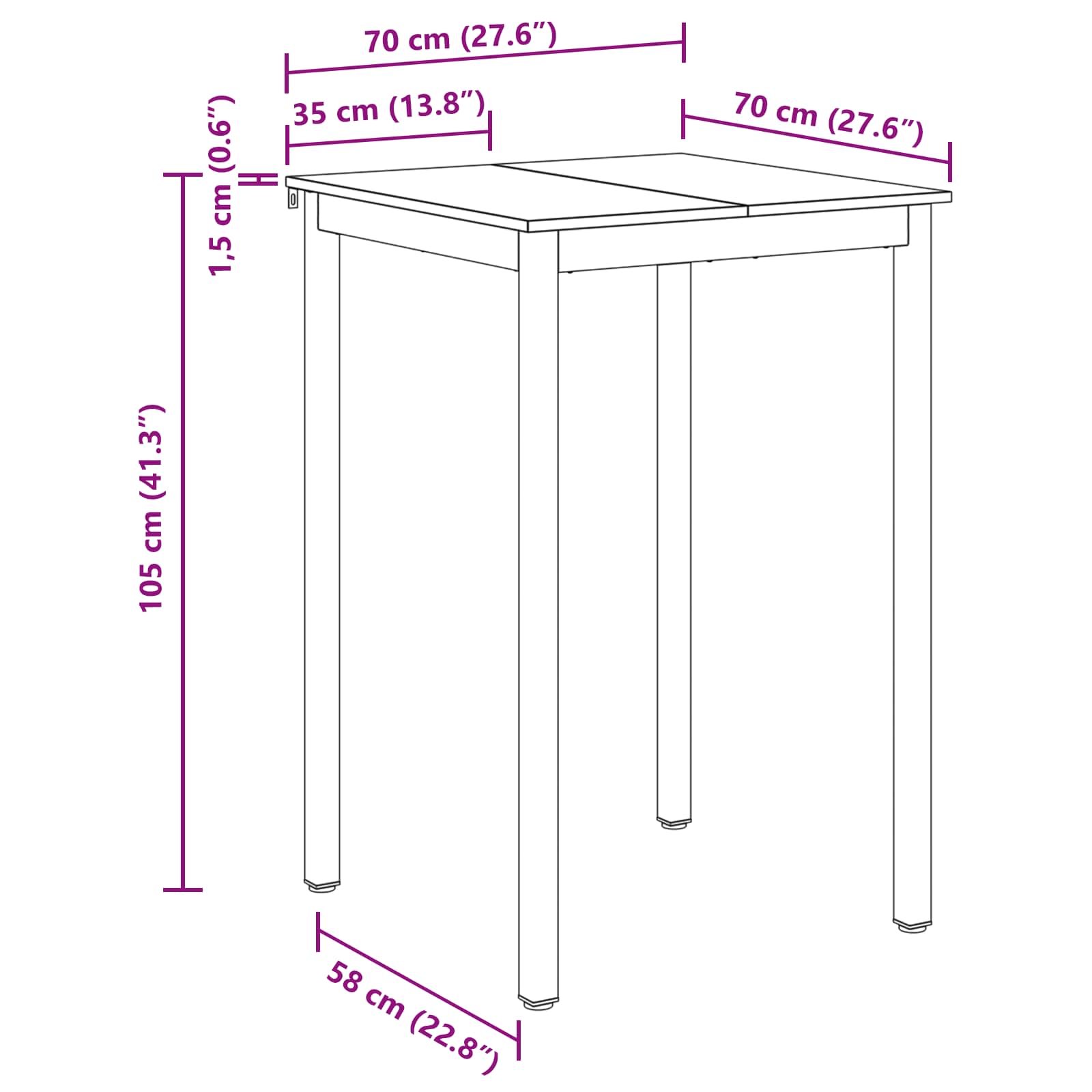 Dining tables Processed wood