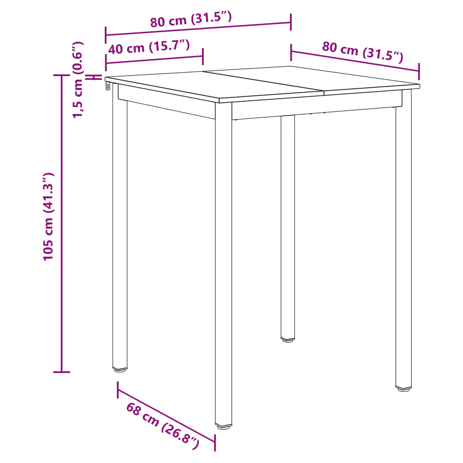 Dining tables Processed wood