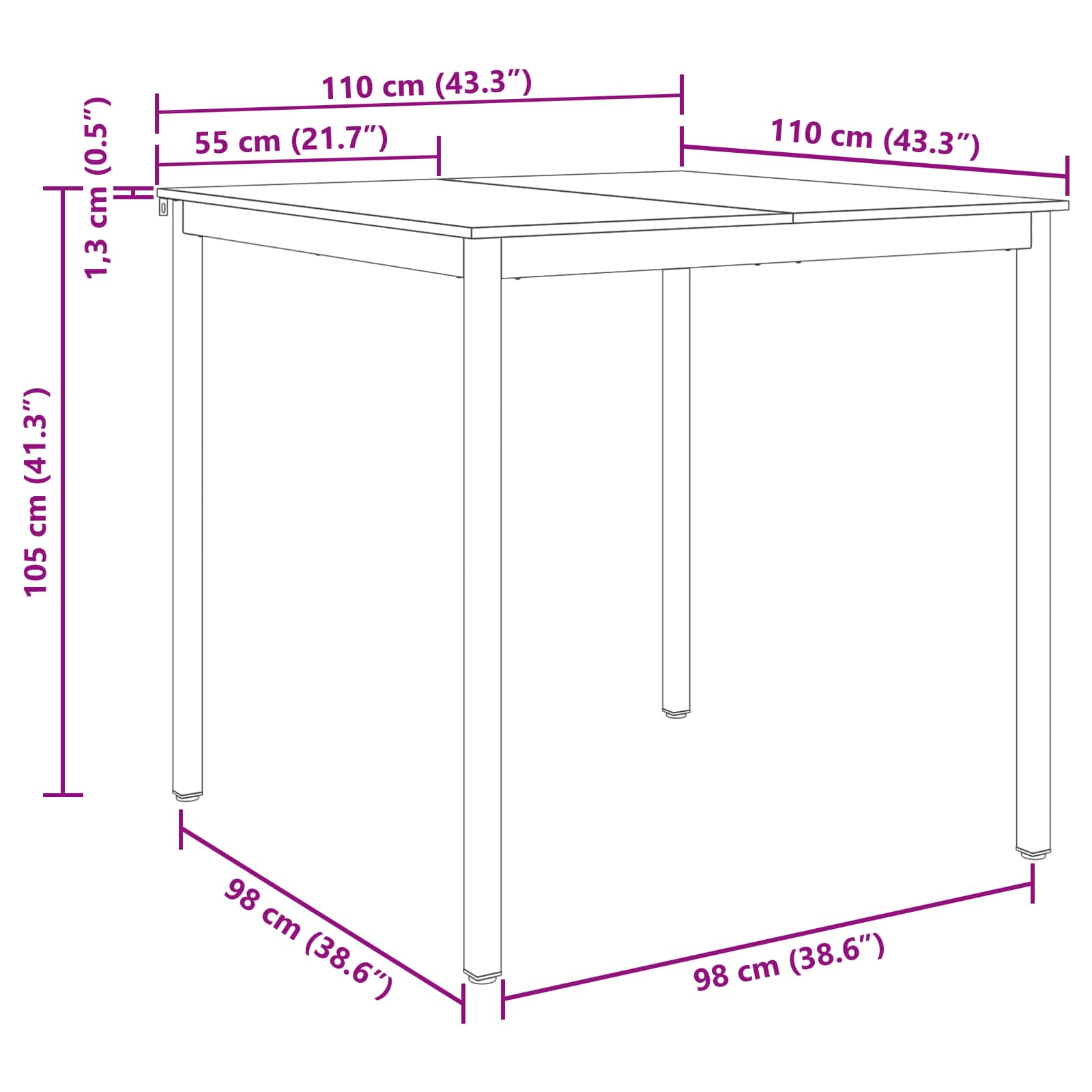 Dining tables Processed wood