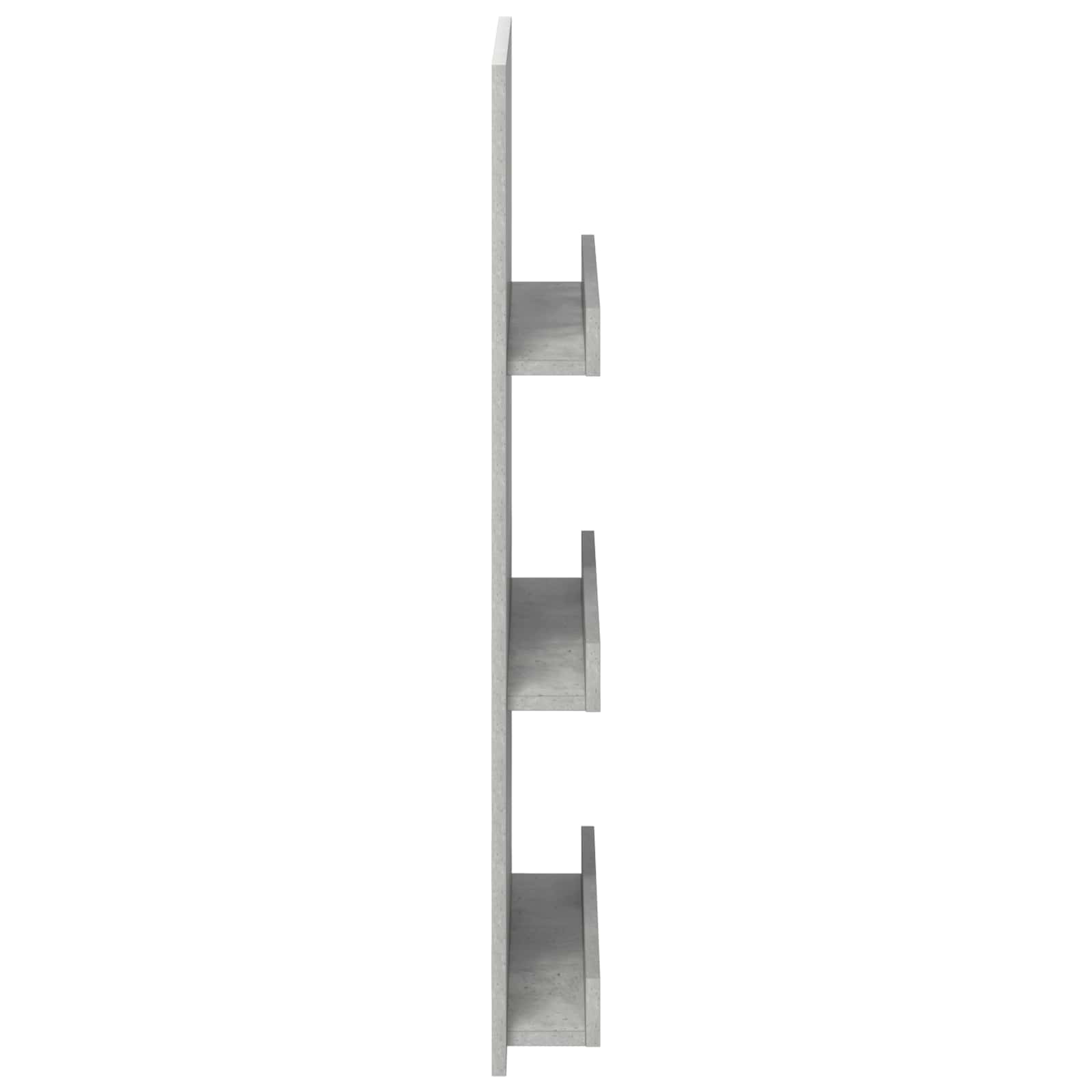 Žurnalų stovas Betono pilka 51 x 11 x 102 cm Apdirbta mediena