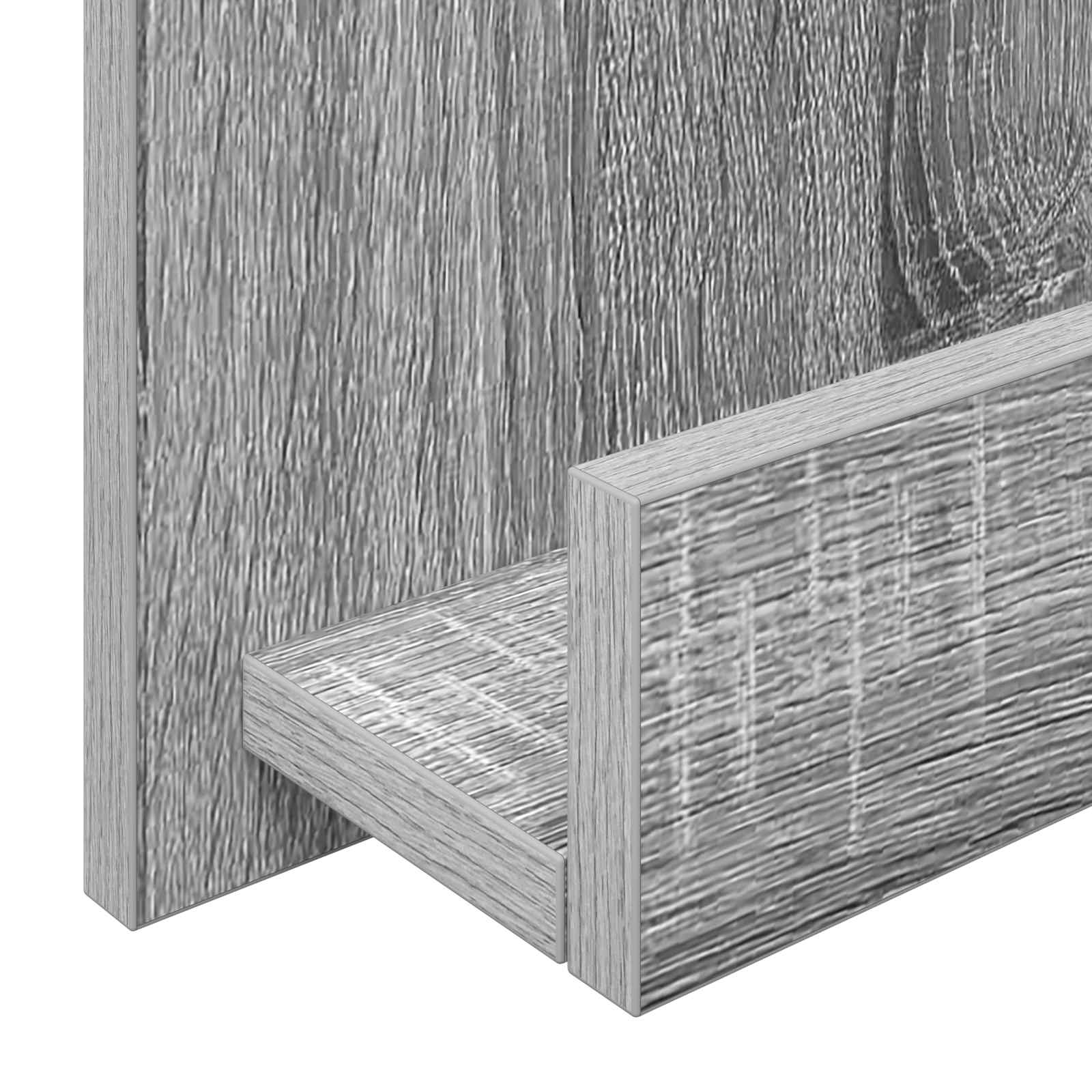 Magazine Rack Grey Sonoma 51x11x102 cm Engineered Wood