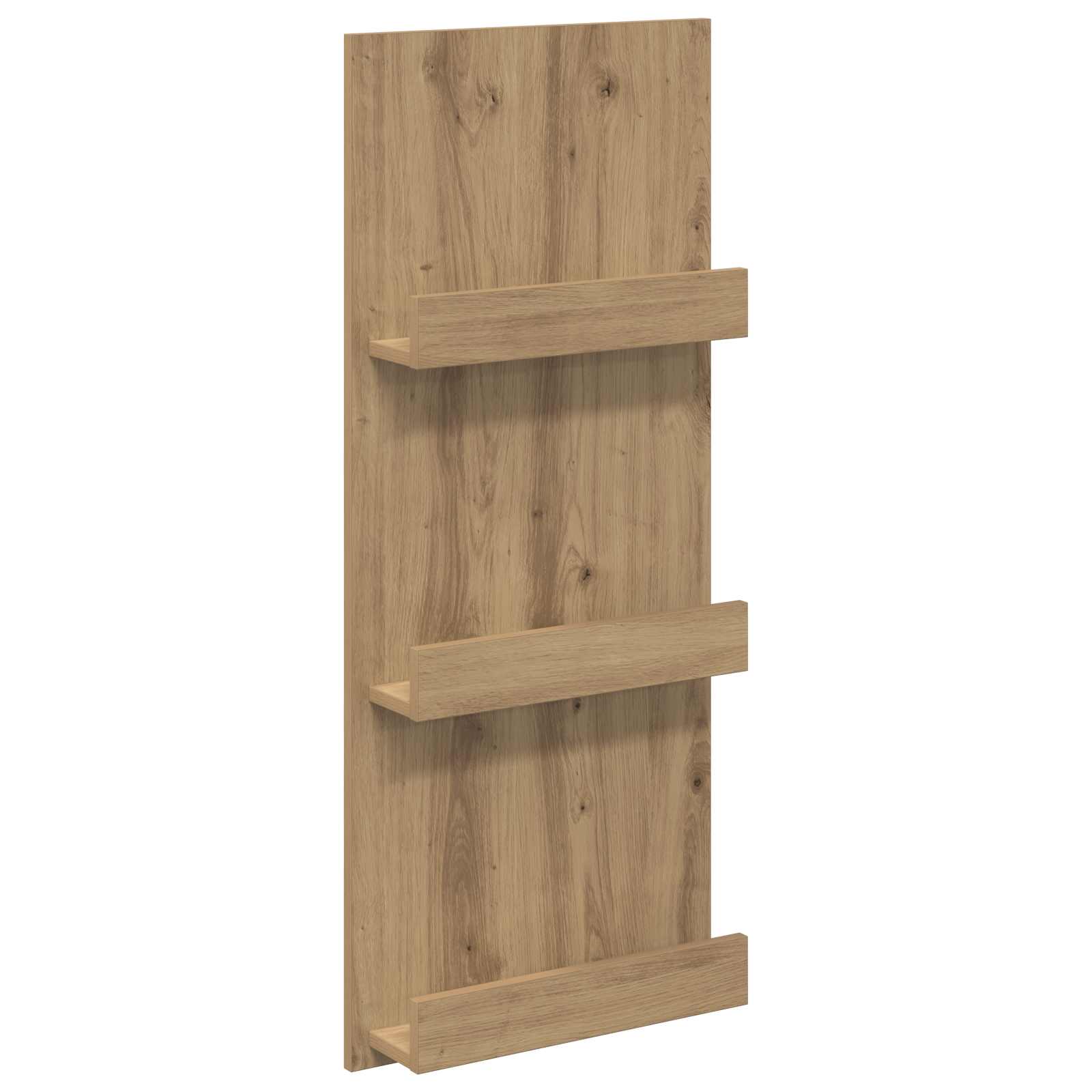 Magazine rack with shelf Craftsman Oak 51 x 11 x 102 cm