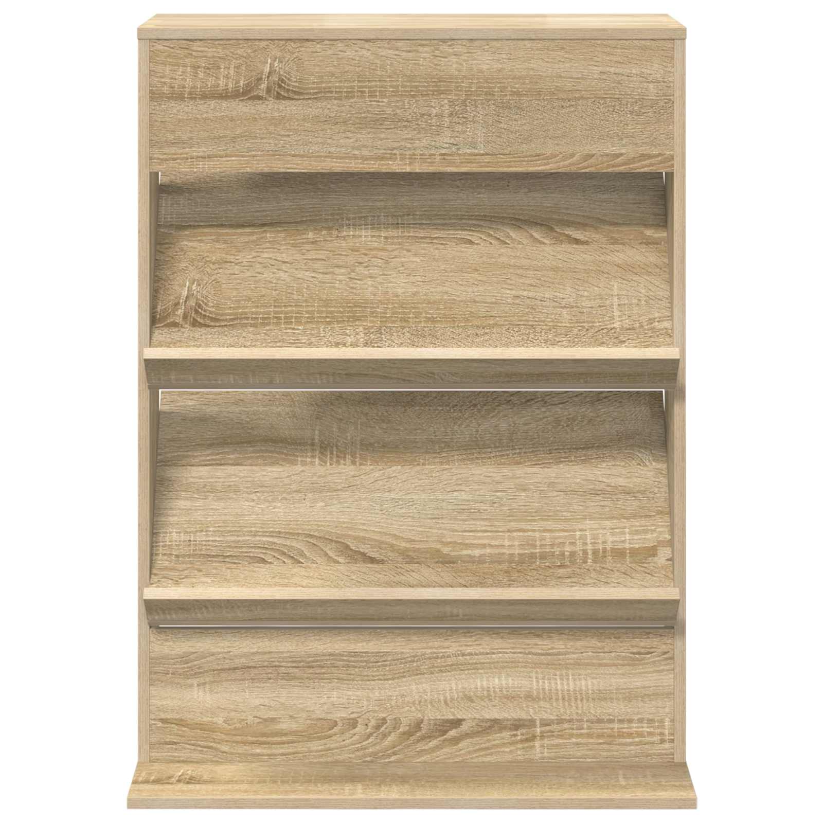 Magazine rack with shelf and storage Engineered wood