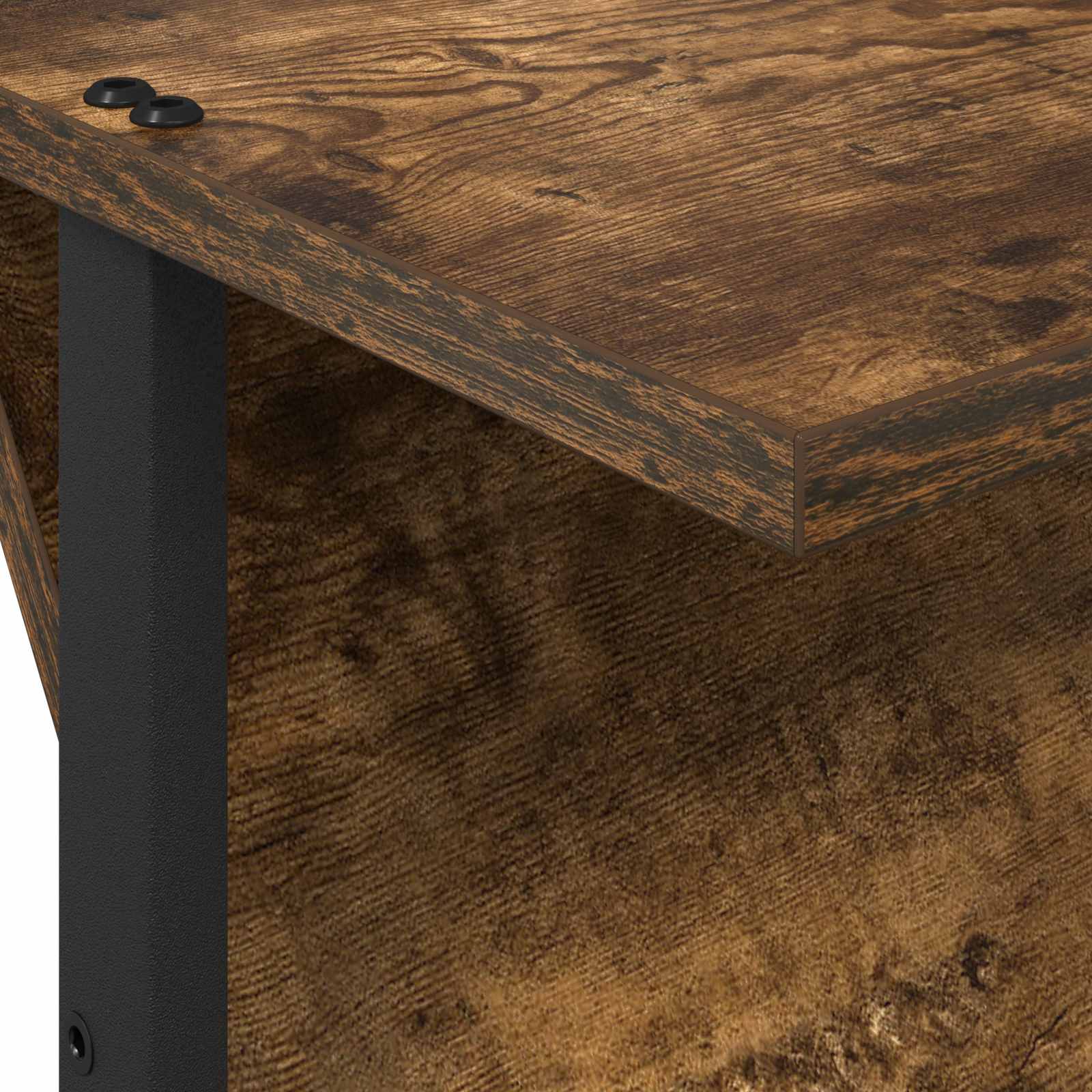 Magazine rack with shelf Smoked oak 68 x 40 x 123.5 cm