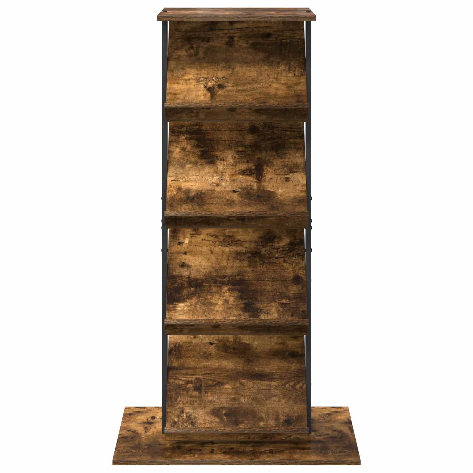 Magazine rack with shelf Smoked oak 68 x 40 x 123.5 cm