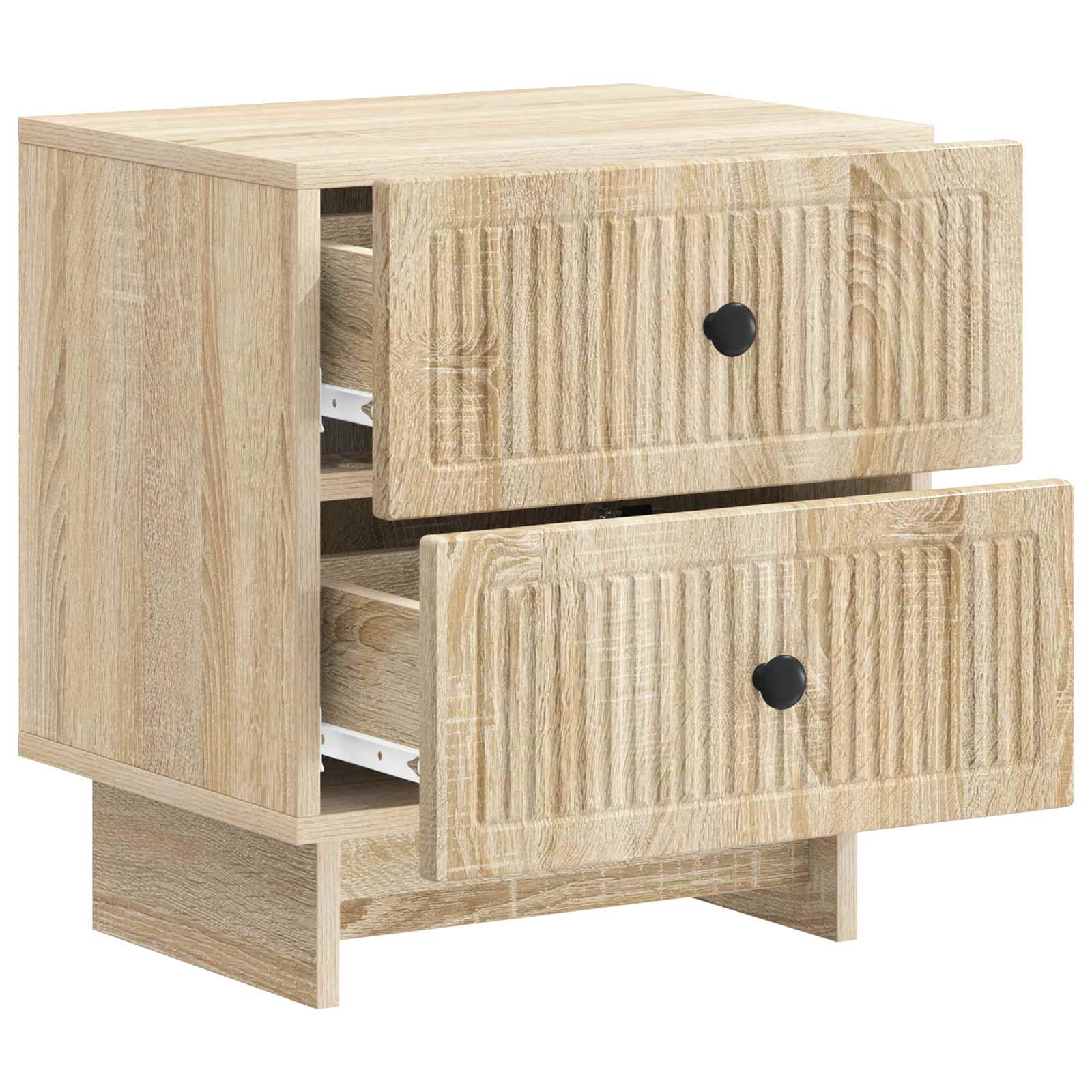 Šalia lovos spintelė 2 pcs Sonoma ąžuolas 43 x 34,5 x 47,5 cm