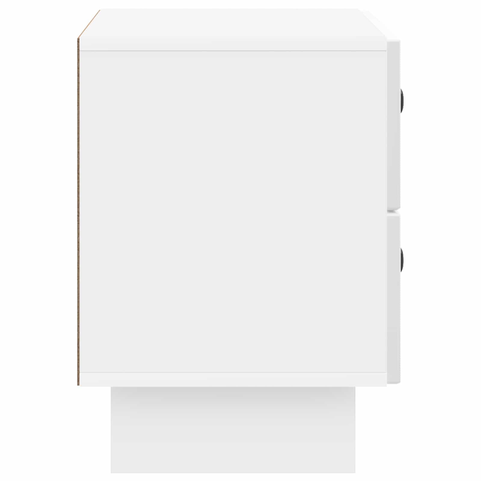 Šalia lovos spintelė Itin blizgi balta 62 x 34,5 x 47,5 cm