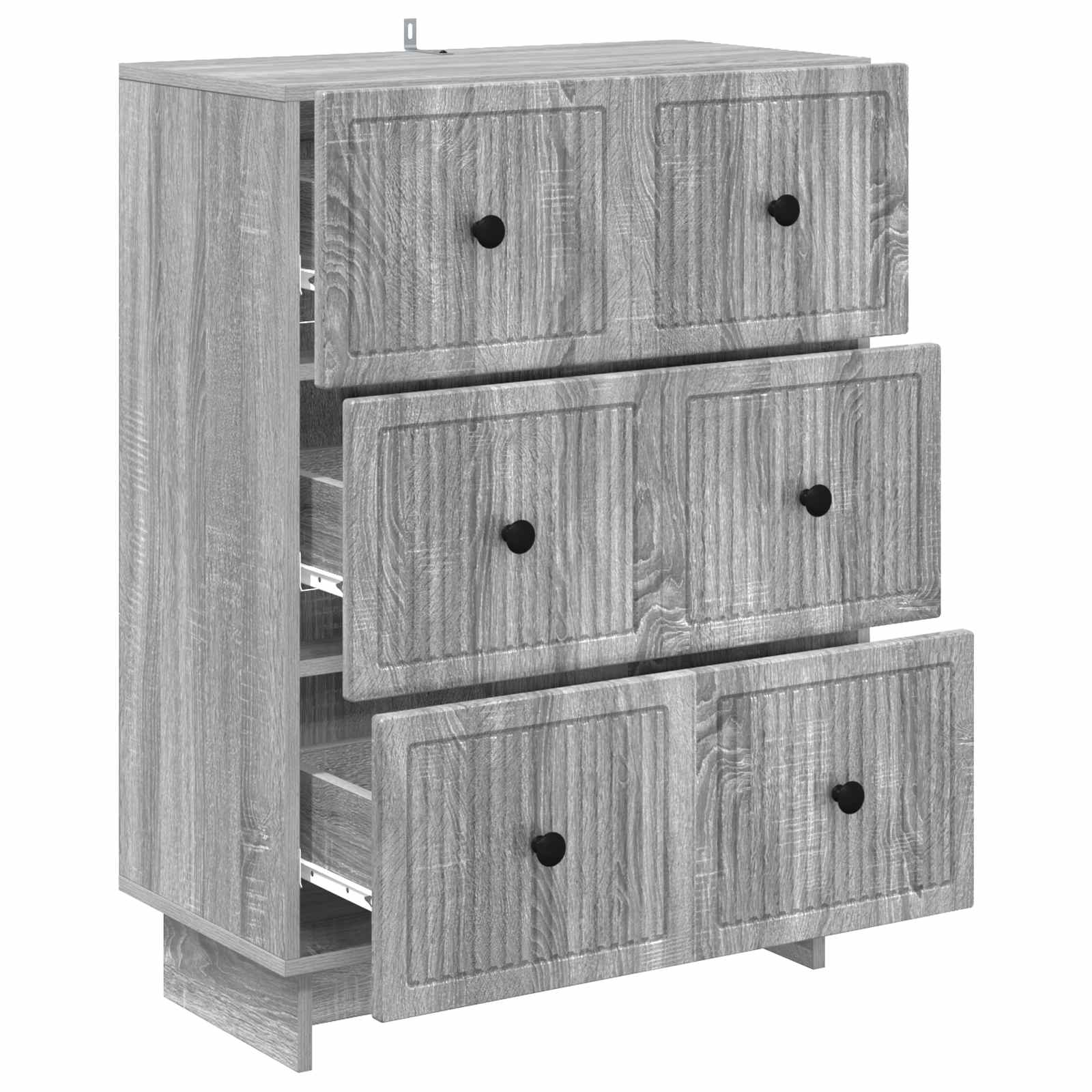 Kumodes Pelēka sonoma ozola 66 x 34,5 x 90 cm