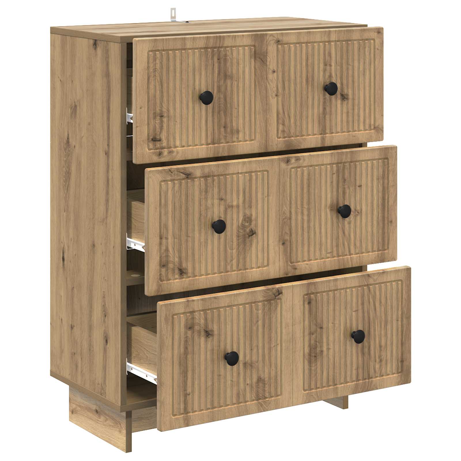 Atvilktņu kumode Artisano ozola 66 x 34,5 x 90 cm