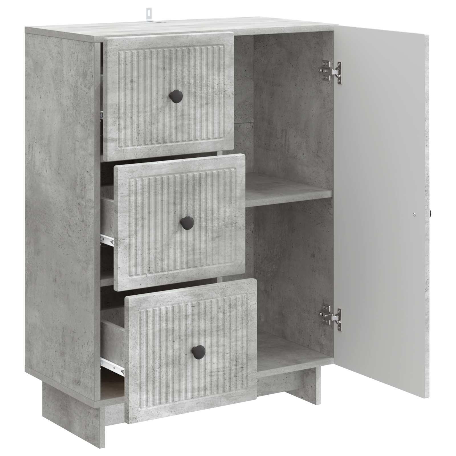 Kabalas Betono pilka 66 x 34,5 x 90 cm Apdirbta mediena