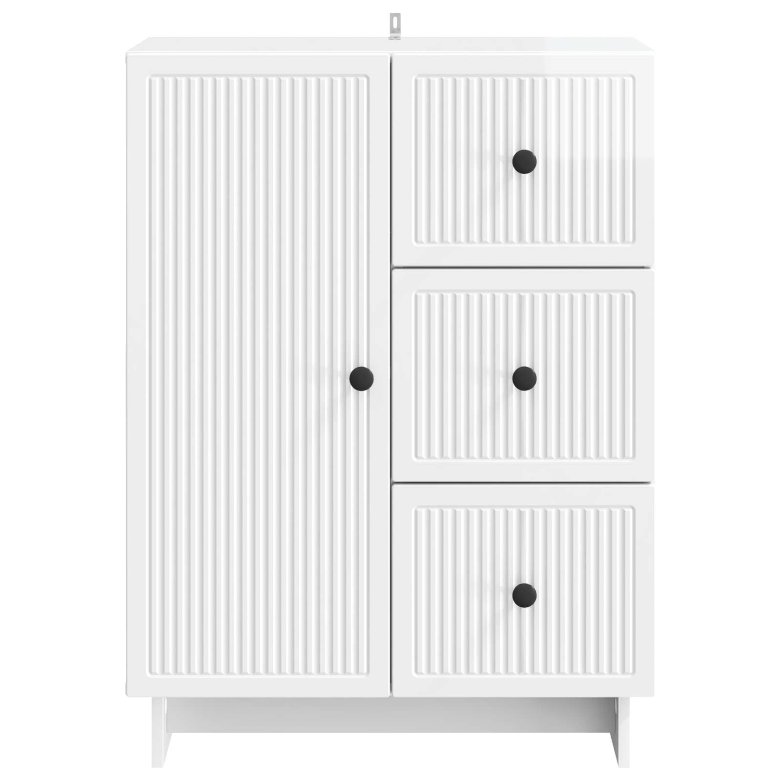 Kabalas Īpaši spīdīgi balts 66 x 34,5 x 90 cm Inženierijas koks