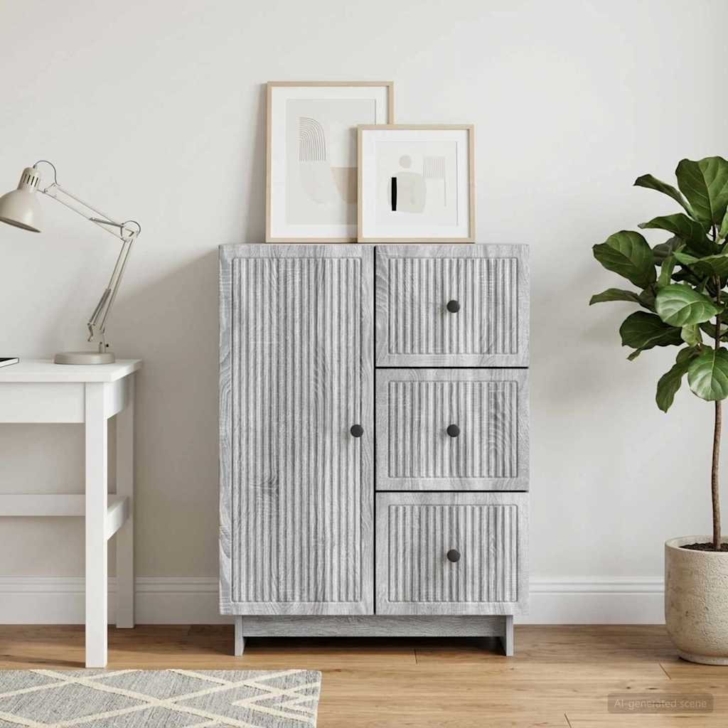 Kumode Pelēka sonoma ozols 66 x 34,5 x 90 cm Inženierijas koksne