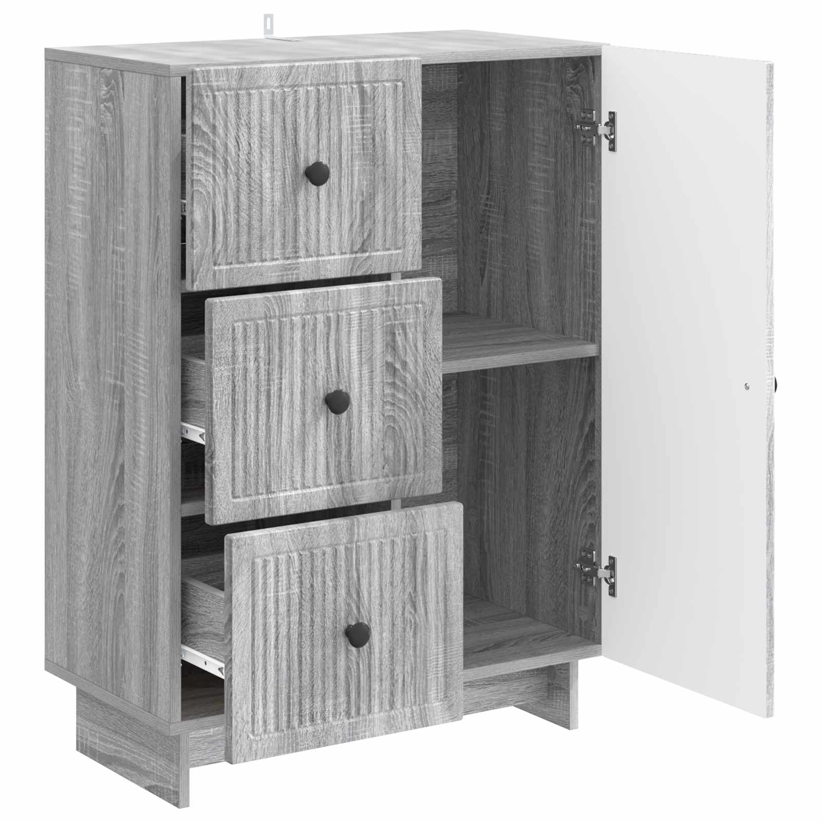 Kumode Pelēka sonoma ozols 66 x 34,5 x 90 cm Inženierijas koksne