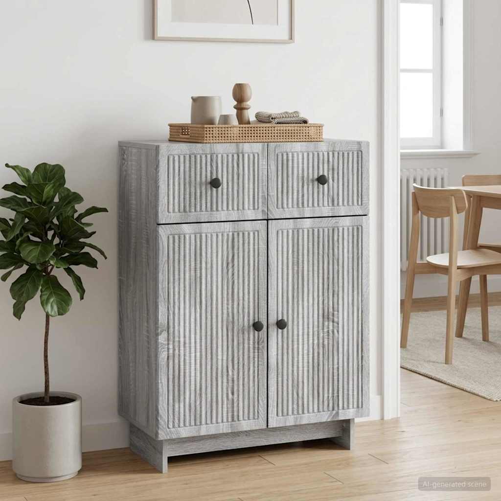 Kumode Pelēka sonoma ozols 66 x 34,5 x 90 cm Inženierijas koksne