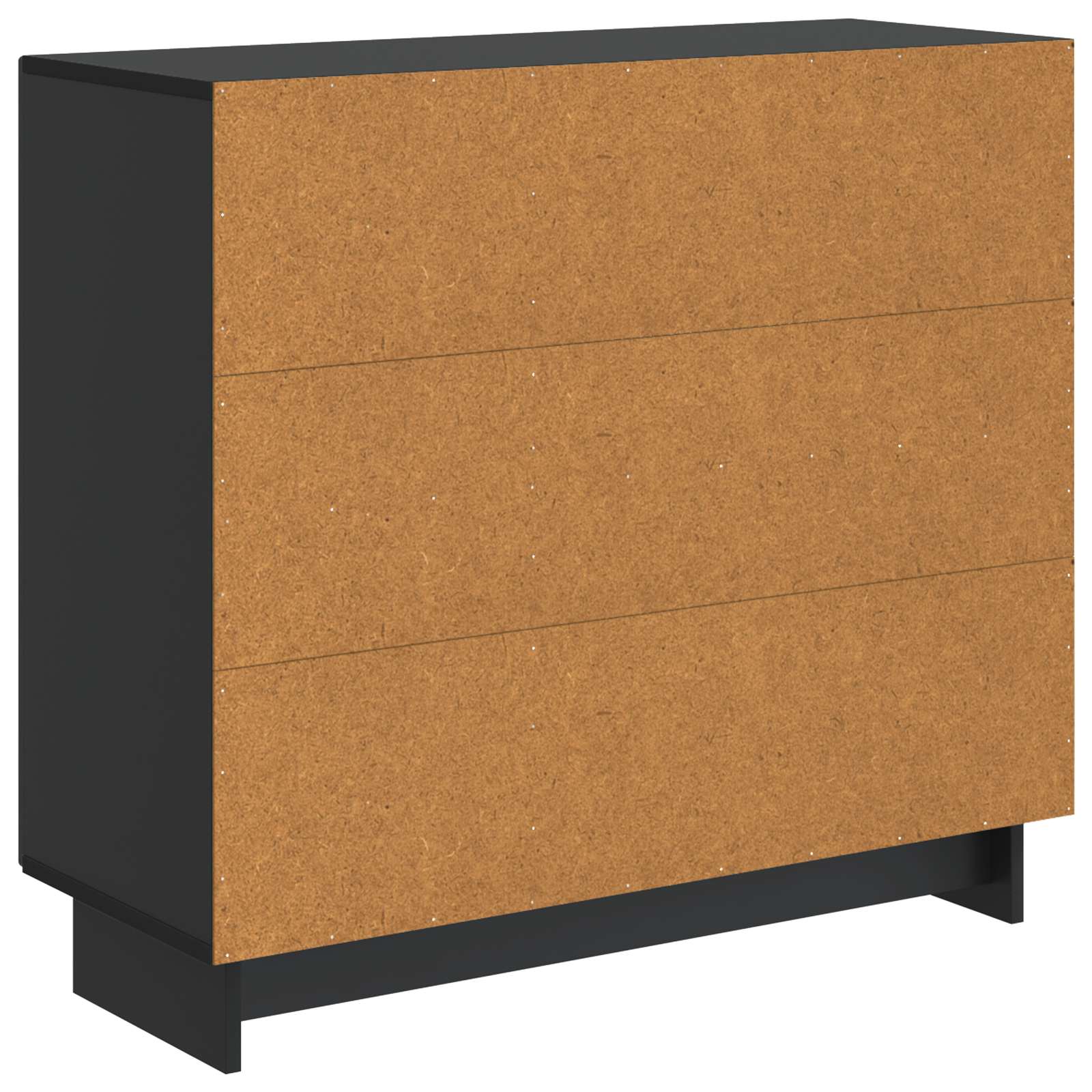 Kumode Melna 89 x 34,5 x 80 cm Apstrādāta koksne