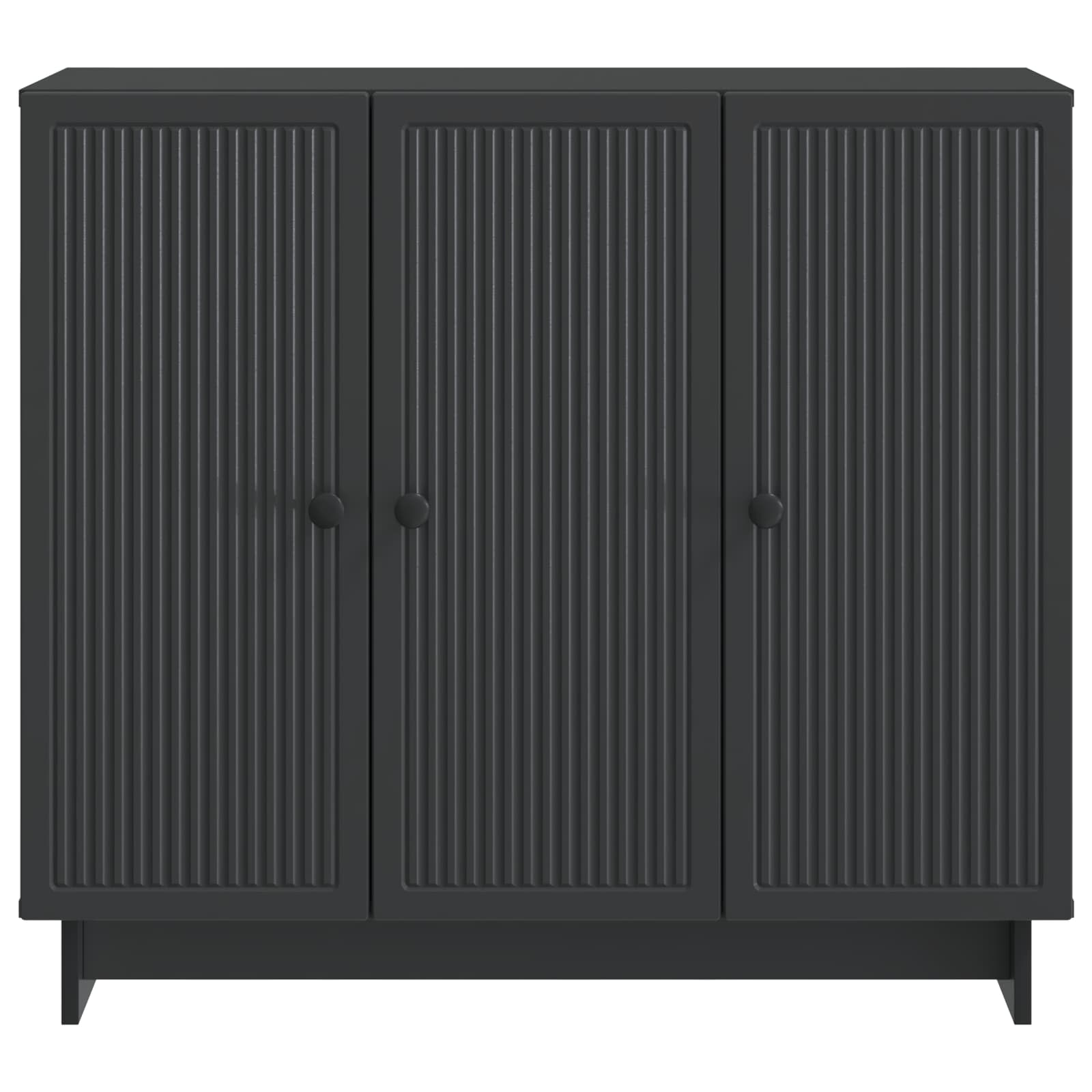 Kumode Melna 89 x 34,5 x 80 cm Apstrādāta koksne