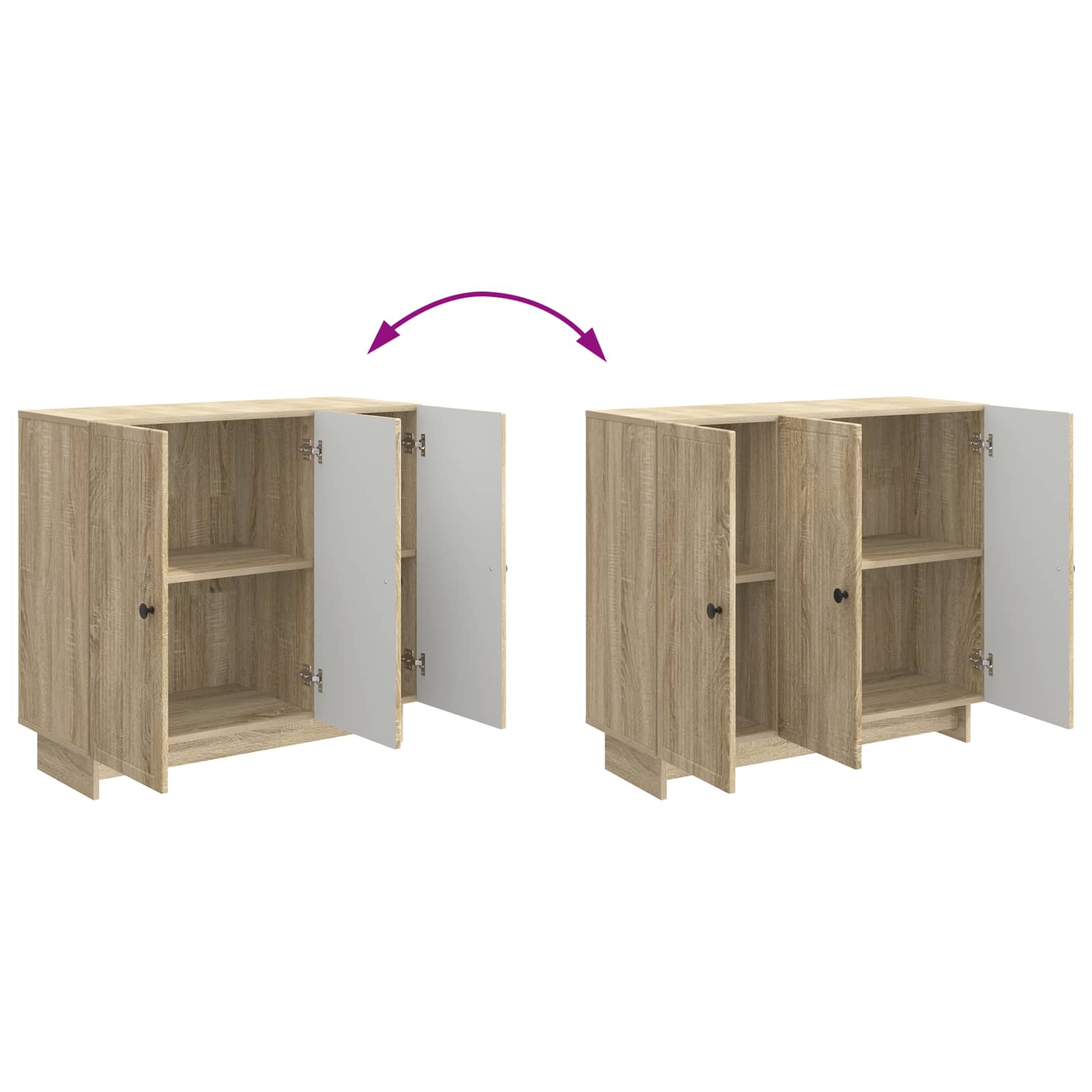 Kumode Sonoma ozols 89 x 34,5 x 80 cm, inženierijas koks