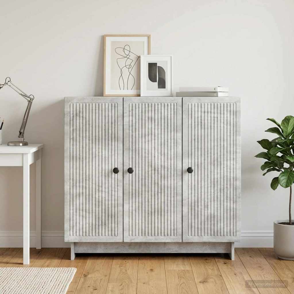 Kabalas Betono pilka 89 x 34,5 x 80 cm Apdirbta mediena